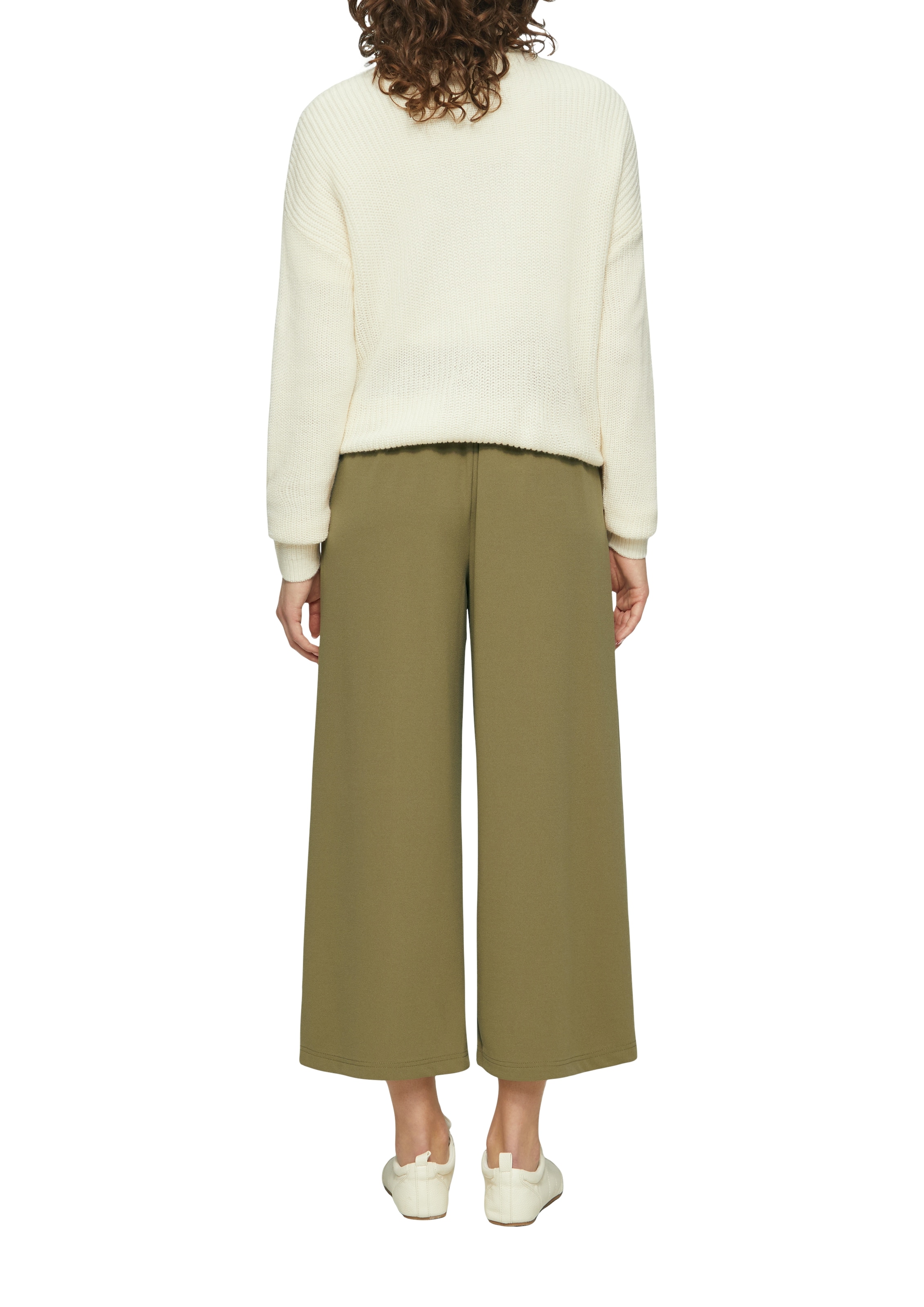 QS Culotte, mit Knopf-Design am Bund