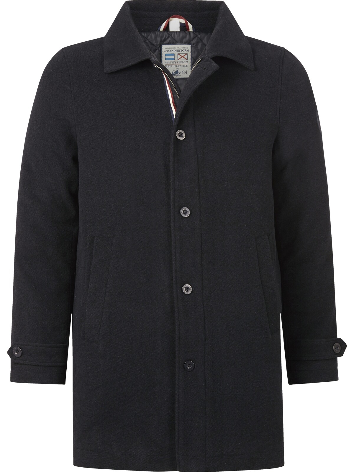 Jan Vanderstorm Wolljacke »Mantel NORMEN«, (1 St.)