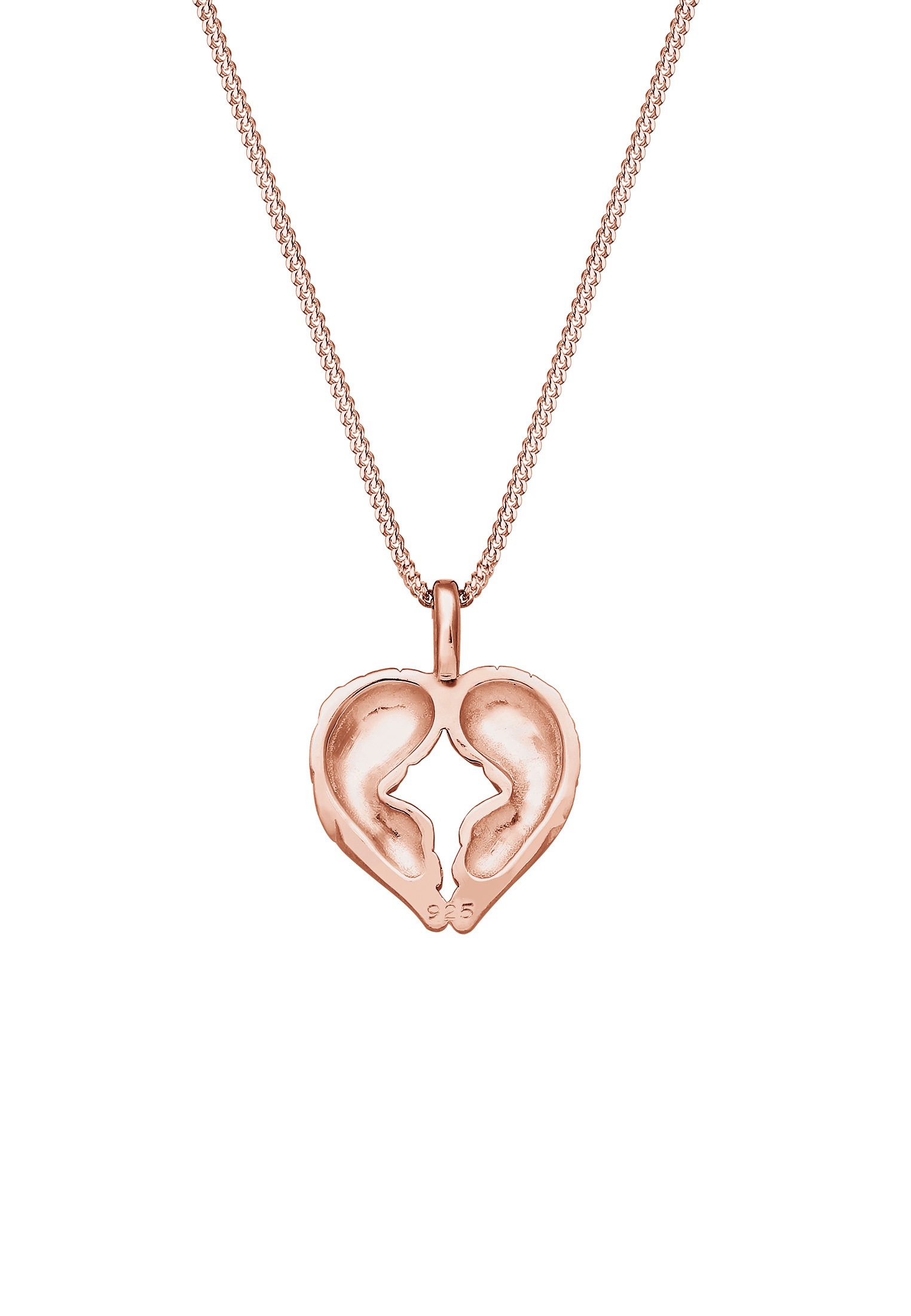 Elli Kette mit Anhänger »Halskette Flügel Herz 925 Sterling Silber«