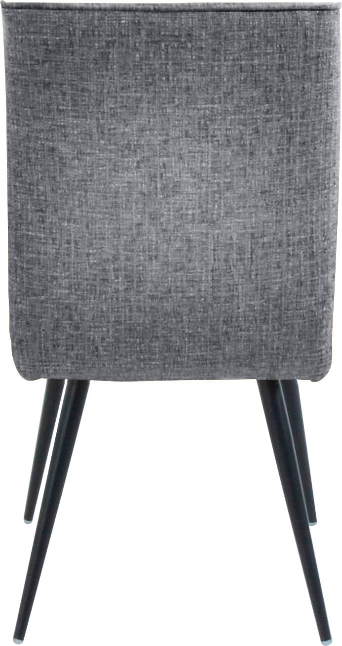 K+W Komfort & Wohnen 4-Fußstuhl »Giacomo I« () 1 Stk.4- Fußstuhl mit umlaufenden 4mm Keder am Rücken und Sitz, Metallfüße