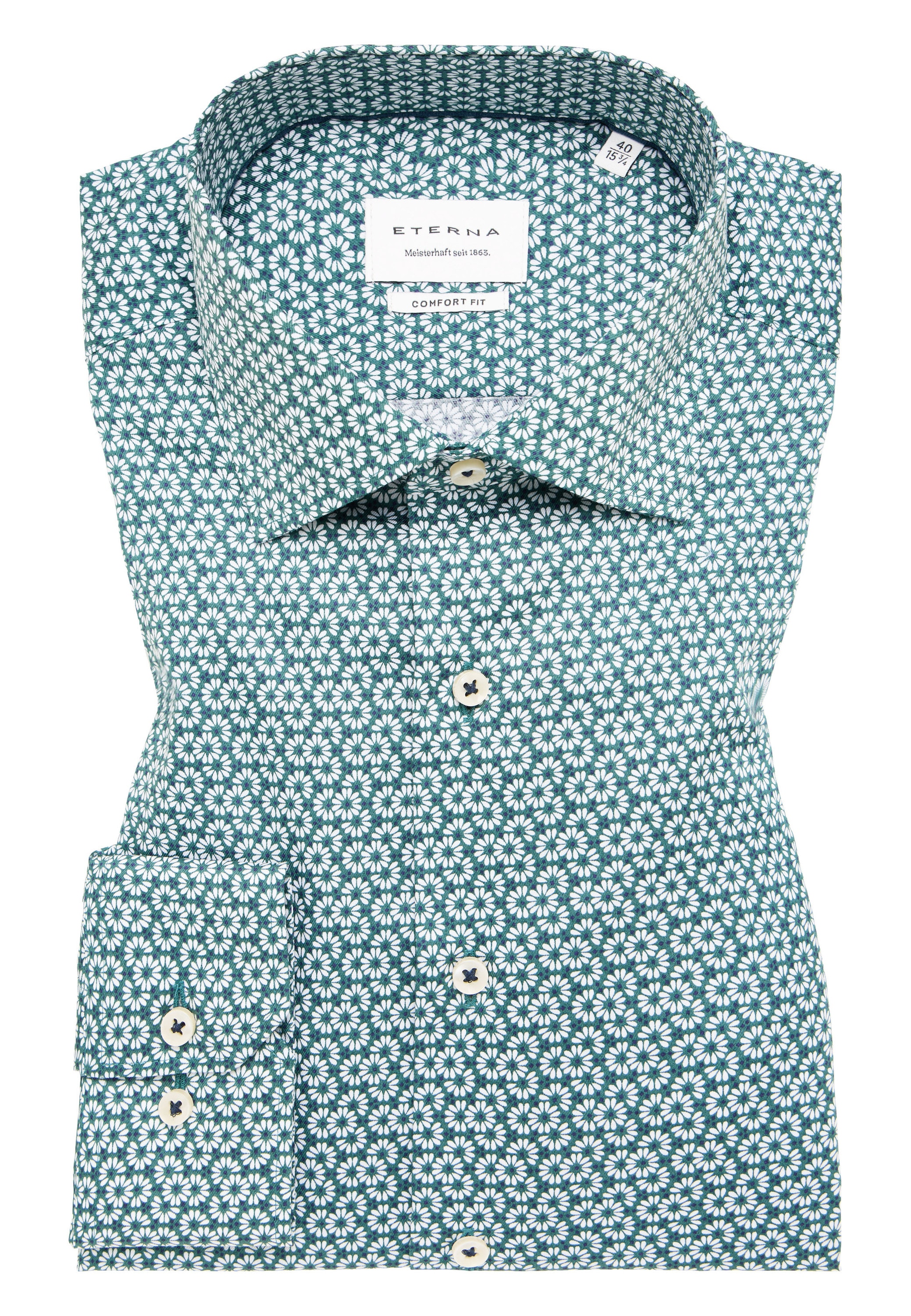 Eterna Langarmhemd »COMFORT FIT«, NON IRON (bügelfrei)