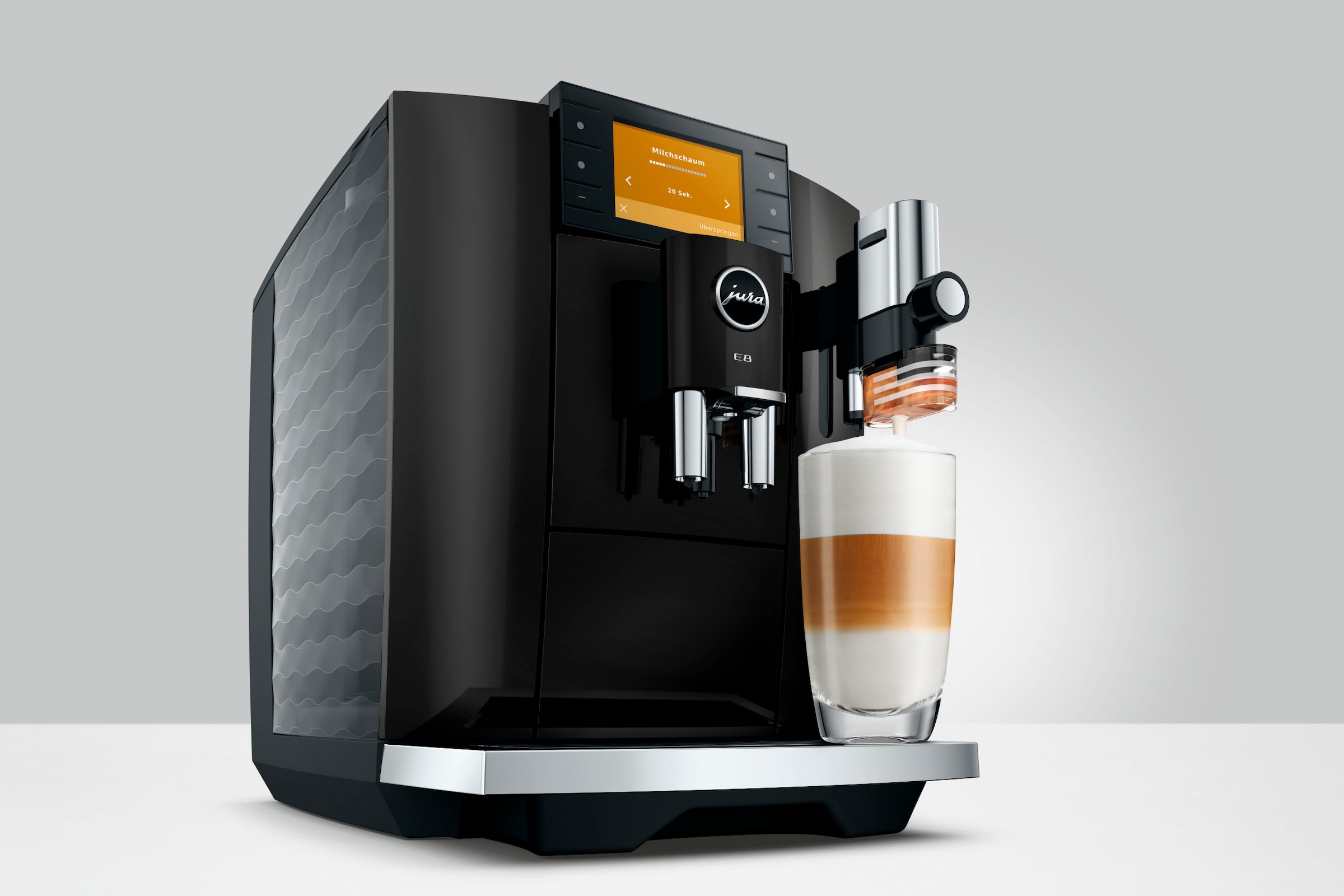 JURA Kaffeevollautomat »15745 E8 (ED), Piano Black« 27 Spezialitäten, WiFi, Hot & Light Brew, Sweet