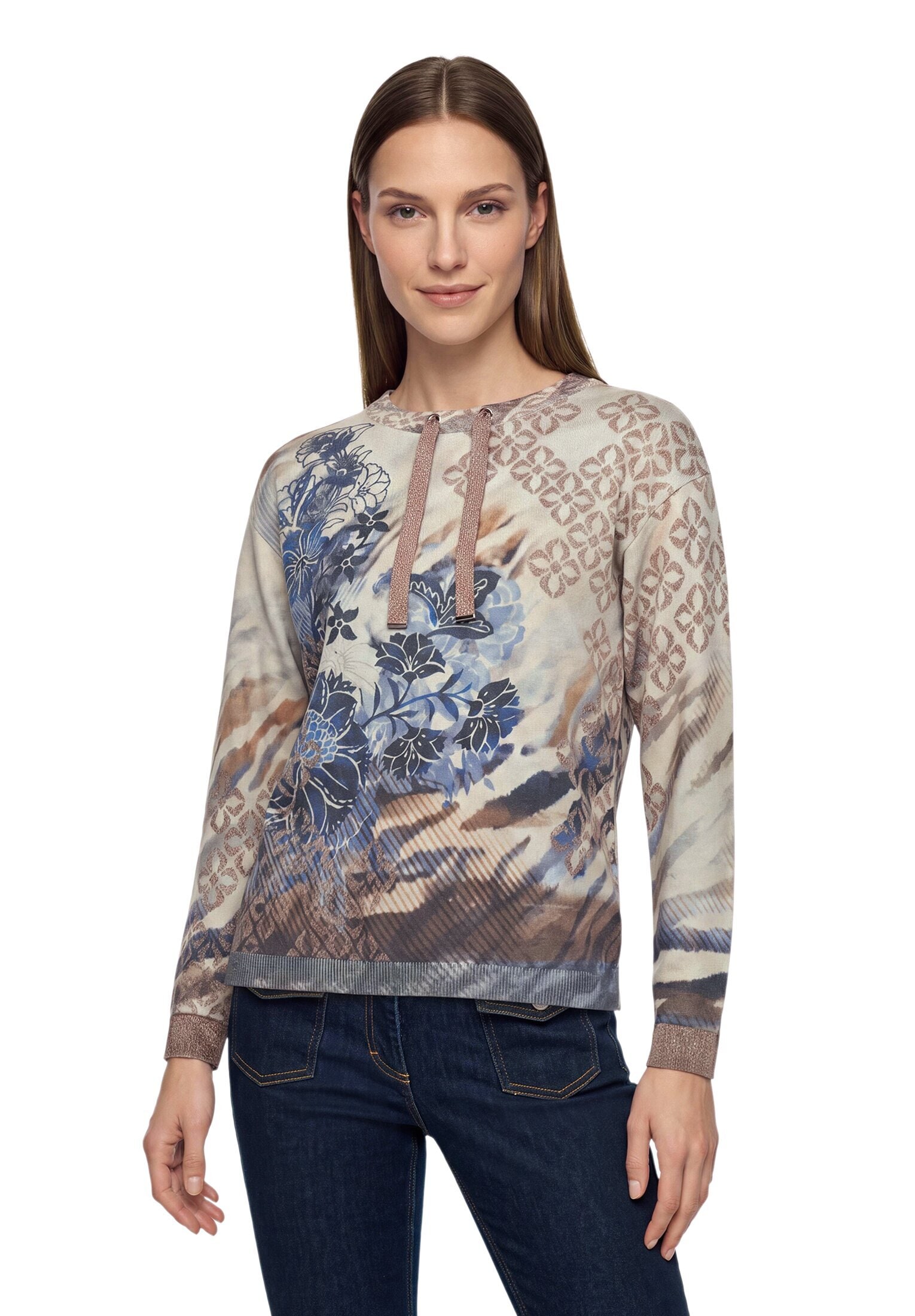 Betty Barclay Rundhalspullover »Feinstrickpullover mit Lurexfaden«