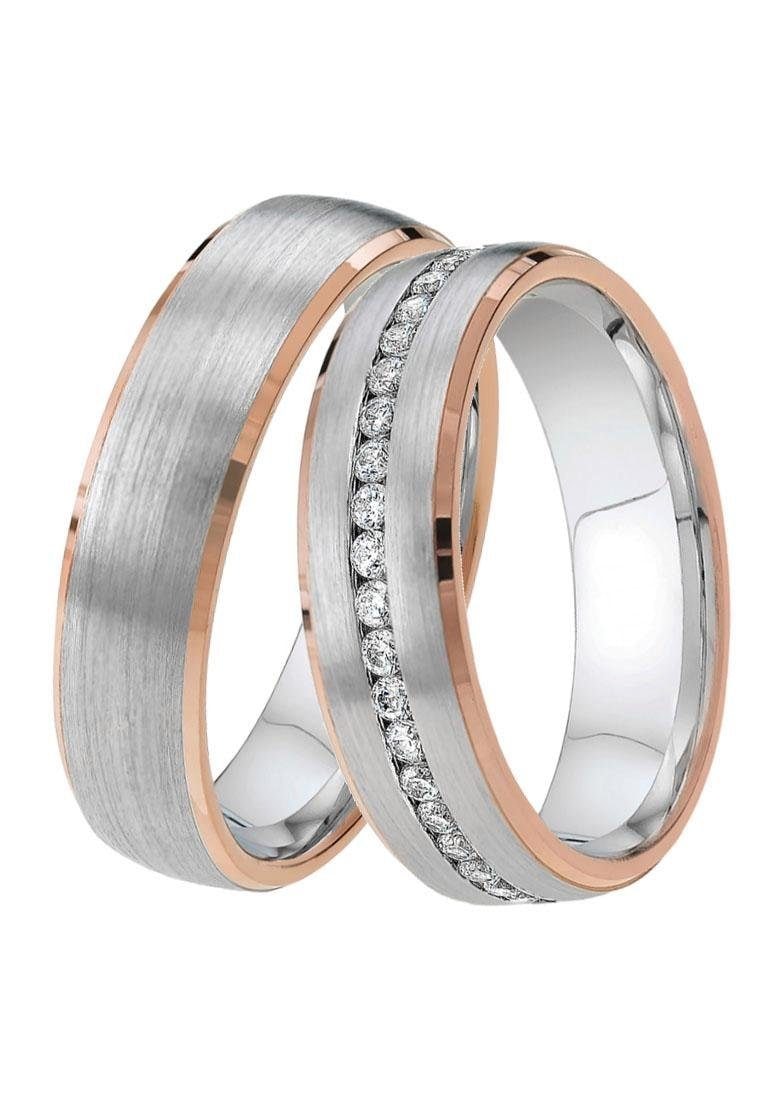 DOOSTI Trauring »Schmuck Geschenk Silber 925 Trauring Ehering Partnerring  LIEBE«, Made in Germany, mit o. ohne Zirkonia bei OTTOversand