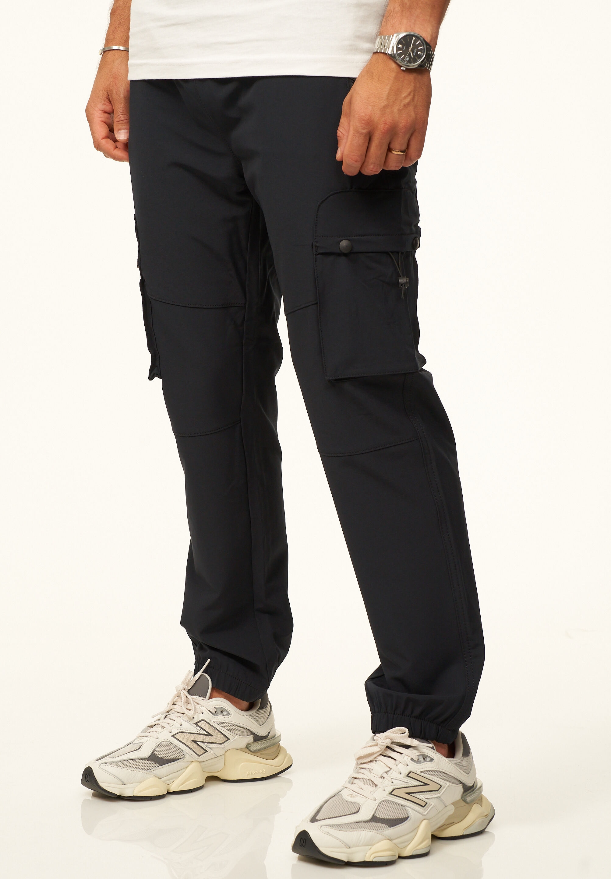 SOULSTAR Cargohose »als Tech-Pants mit Cargo Taschen - Freizeithose«  Herren Jogger-Hose Jeans mit Gummibund & Tunnelzug Outdoorhose
