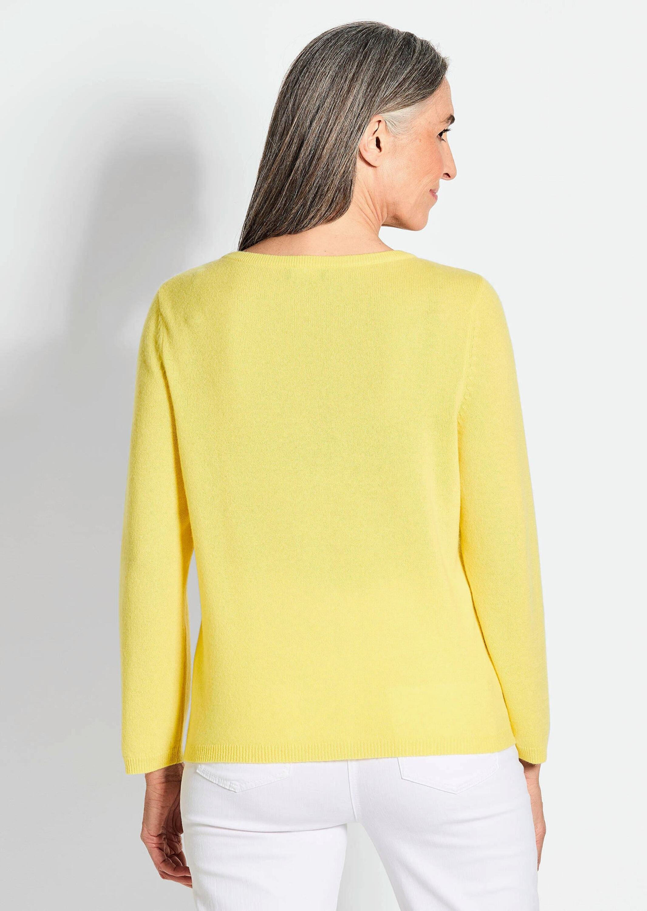 GOLDNER Strickpullover »Kaschmirpullover Kaschmirpullover mit U-Boot Ausschnitt«