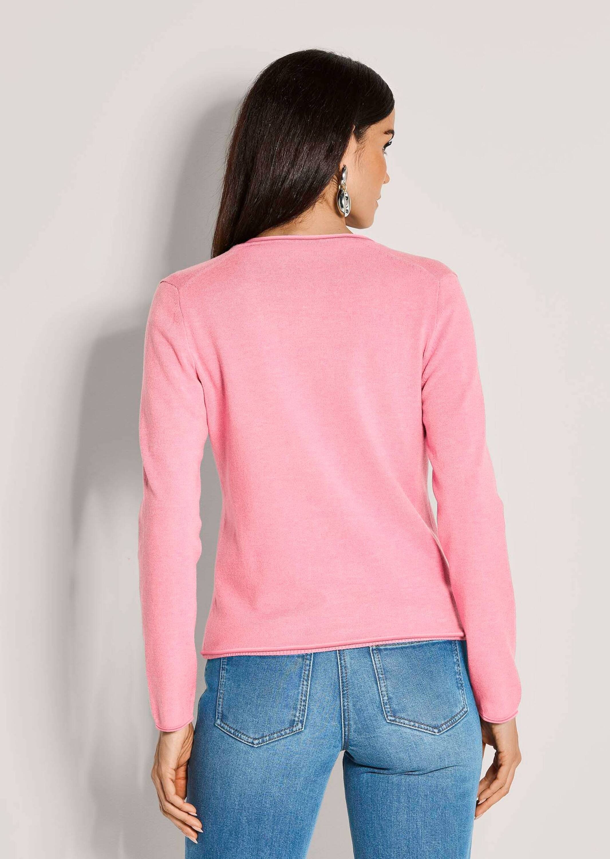 MADELEINE 2-in-1-Strickjacke »Twinset Basic Strickjacke mit Halbarmpullover«