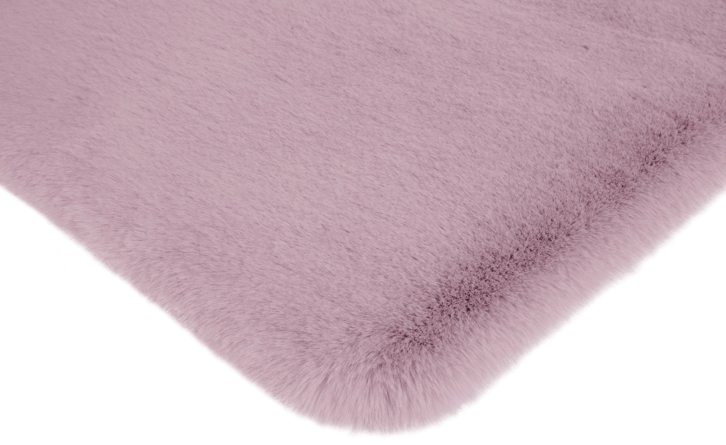 my home Badematte »Rabbit Badematten, Badvorleger, Badezimmer Teppich«, rutschhemmend beschichtet, strapazierfähig-fußbodenheizungsgeeignet-schnell trocknend, Kaninchenfell-Haptik, Badteppich, rechteckig, rund & als 3-tlg. Set