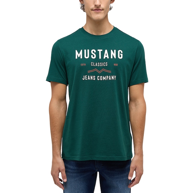 online kaufen MUSTANG »Print-Shirt« OTTO Kurzarmshirt bei
