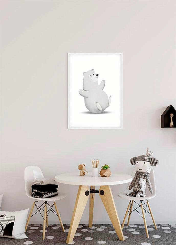 Komar Bild »Cute Animal Polar Bear«, Tiere, (1 St.), Wandbild zur Dekoration - ohne Rahmen