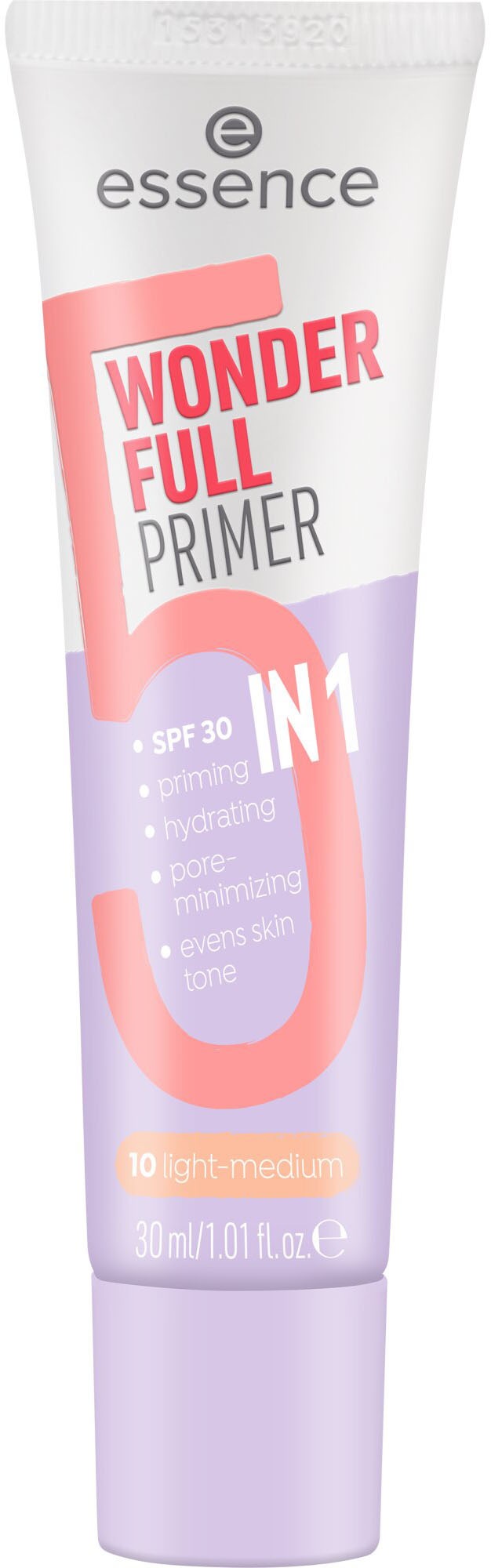 Essence Primer »WONDER FULL PRIMER 5 IN 1«, (Set, 3 tlg.), Sorgt für einen matten Airbrush-Look und schützt mit LSF 30.