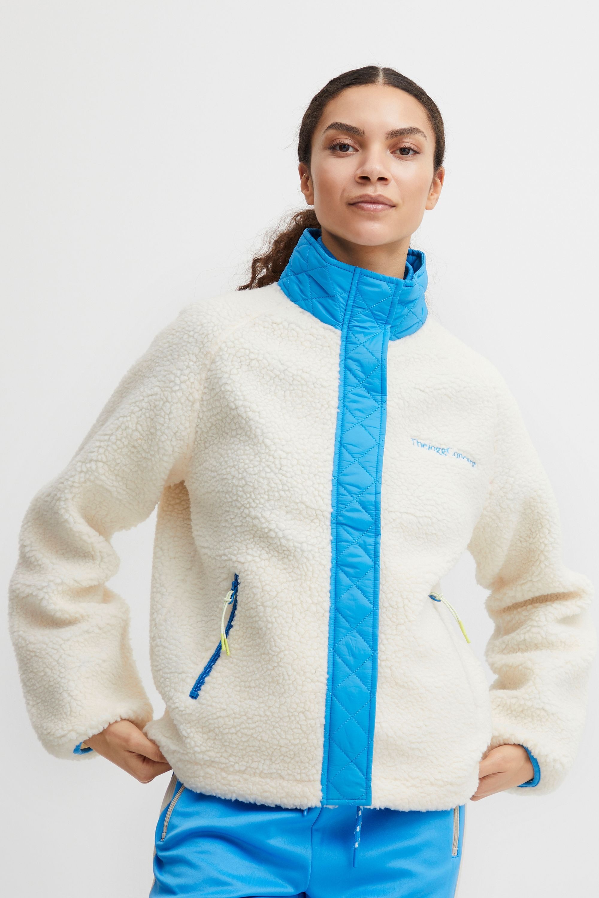TheJoggConcept Fleecejacke »Fleecejacke JCBerri«, ohne Kapuze