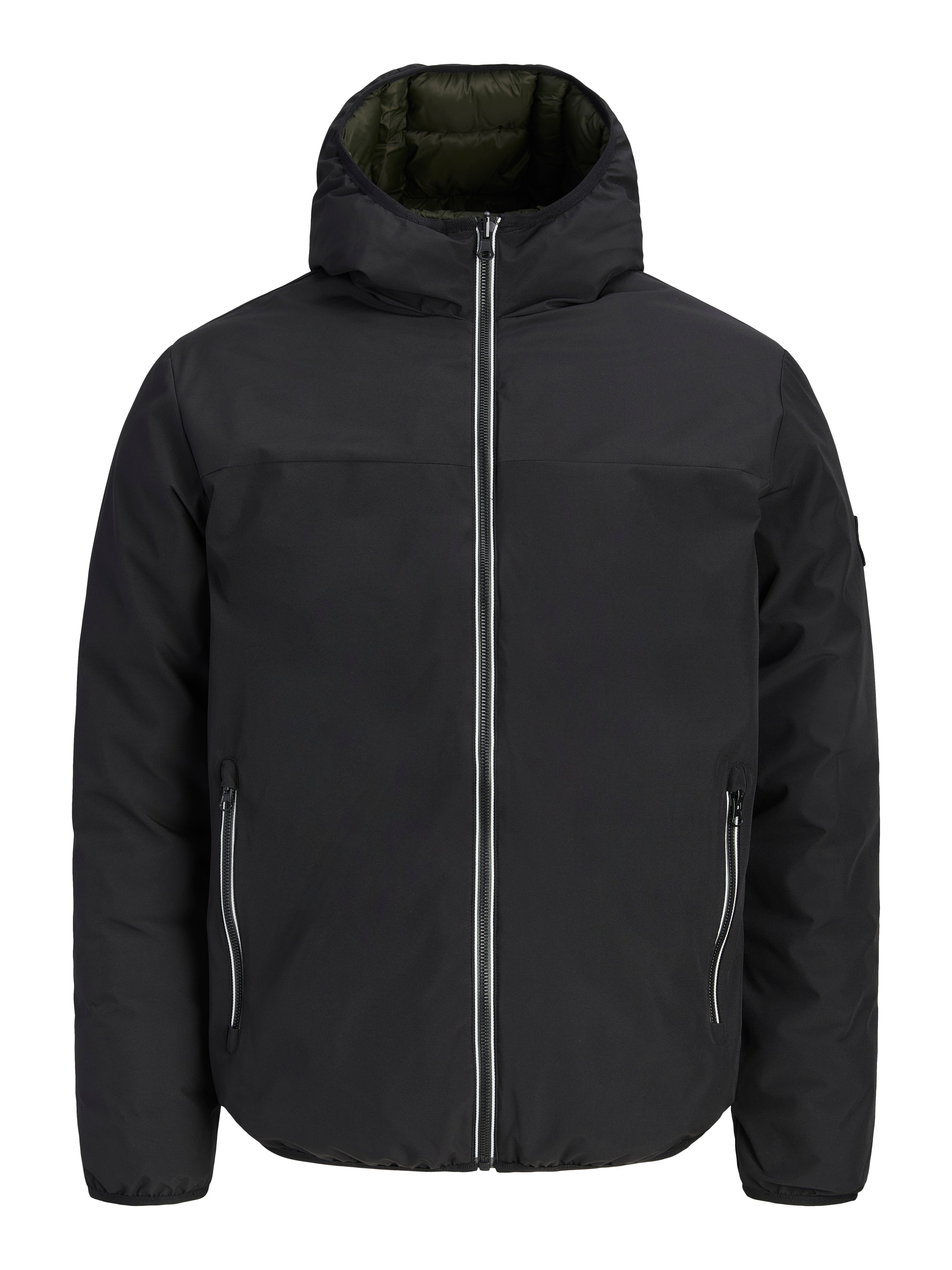 Jack & Jones Kurzjacke »JJEBROOKLYN REVERSIBLE JACKET SN« mit Kapuze Kunstfaser, regular fit