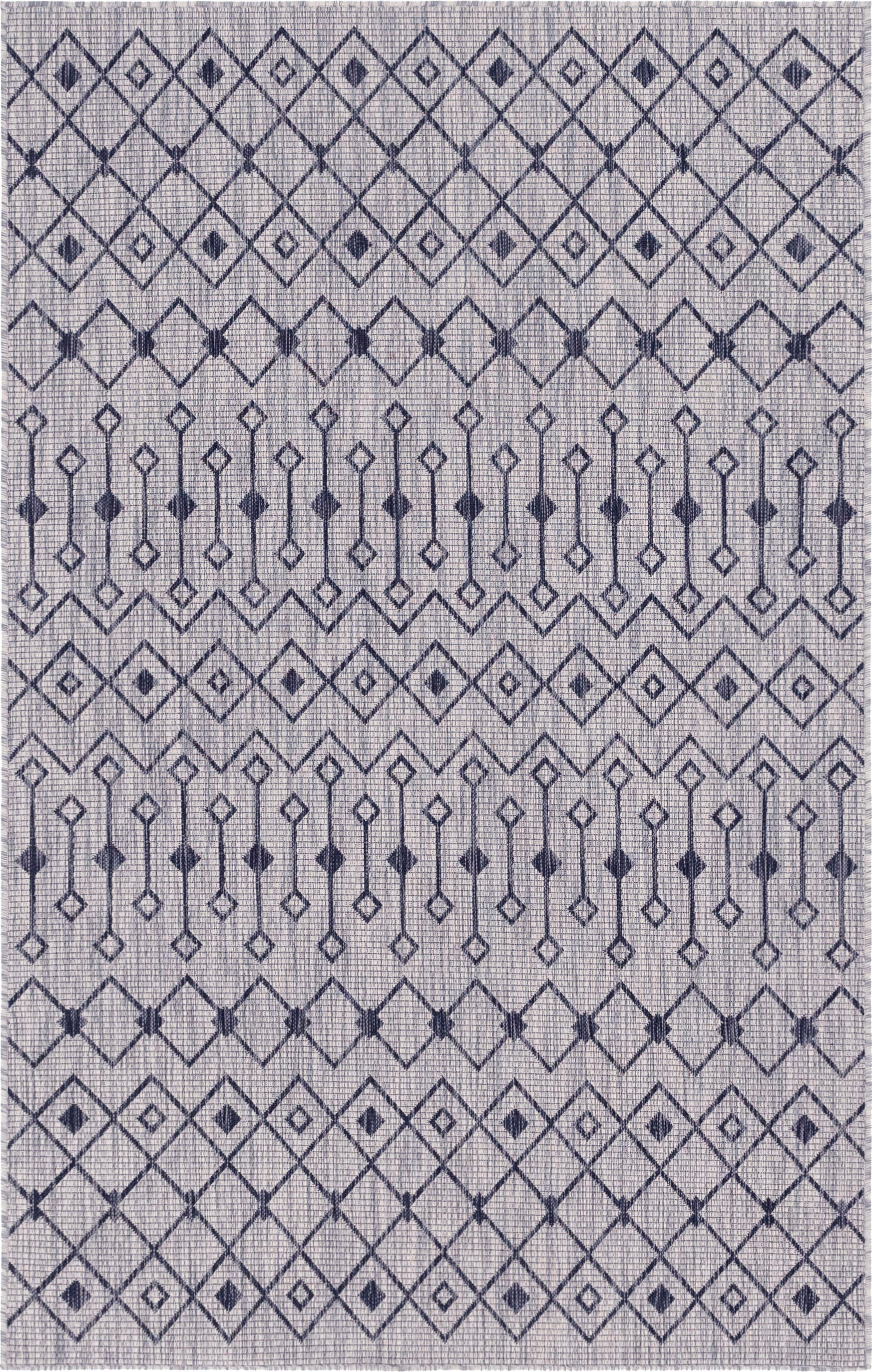 Myflair Möbel & Accessoires Teppich »Outdoor Crosses Lagerräumung«, rechteckig, 4 mm Höhe, Flachgewebe, Rauten Muster, In- und Outdoor geeignet