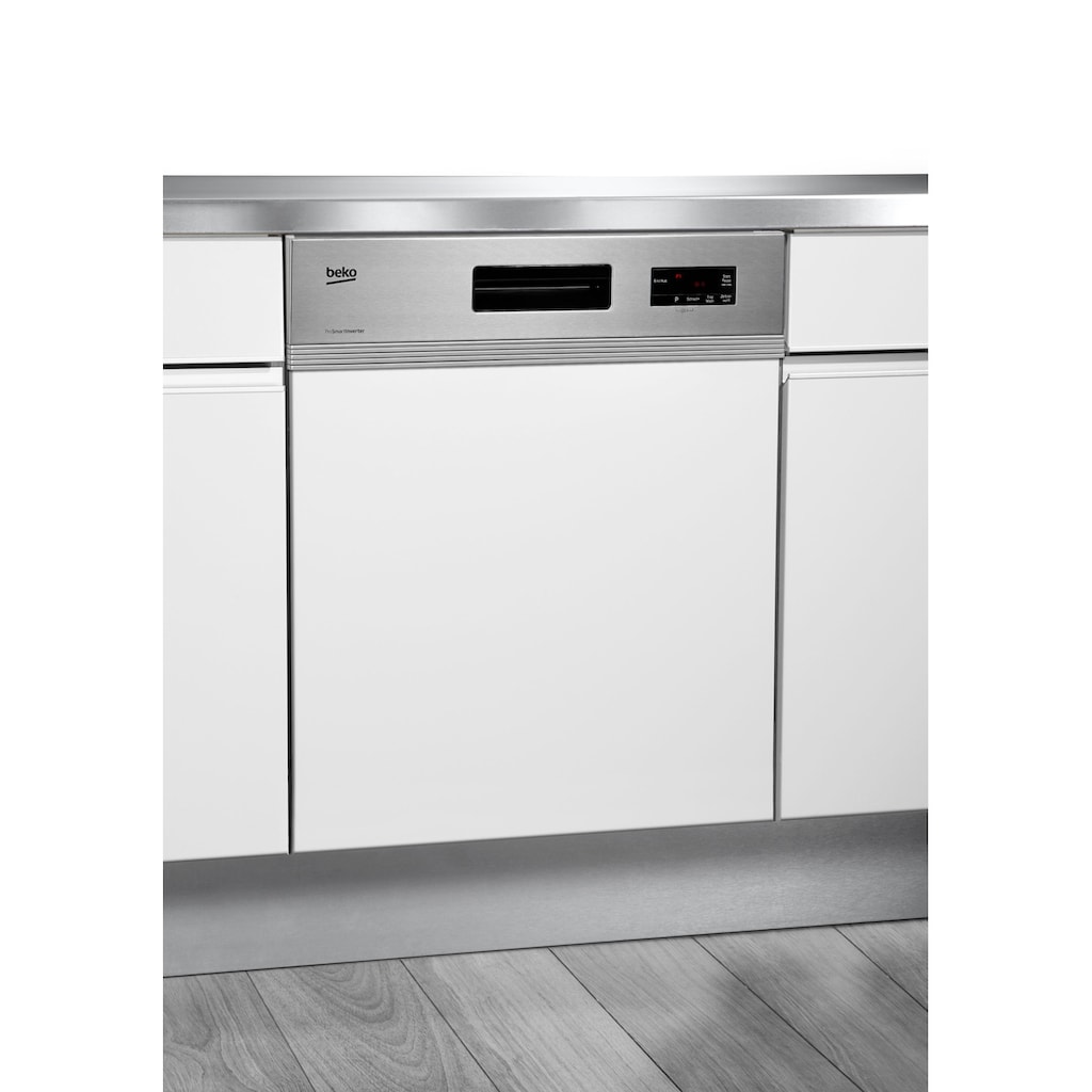 BEKO teilintegrierbarer Geschirrspüler »DIO55420X4Y«, DO55420, DIO55420X4Y, 14 Maßgedecke