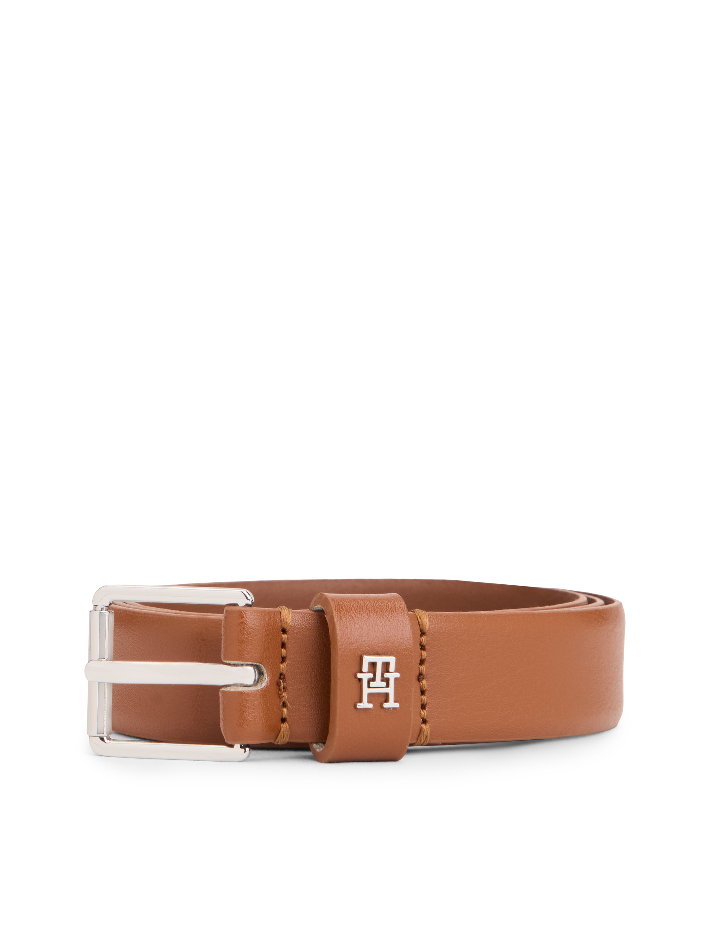 Tommy Hilfiger Ledergürtel »SQUARE 2.5 cm breit SILVER« Größenverstellbar durch Schnalle