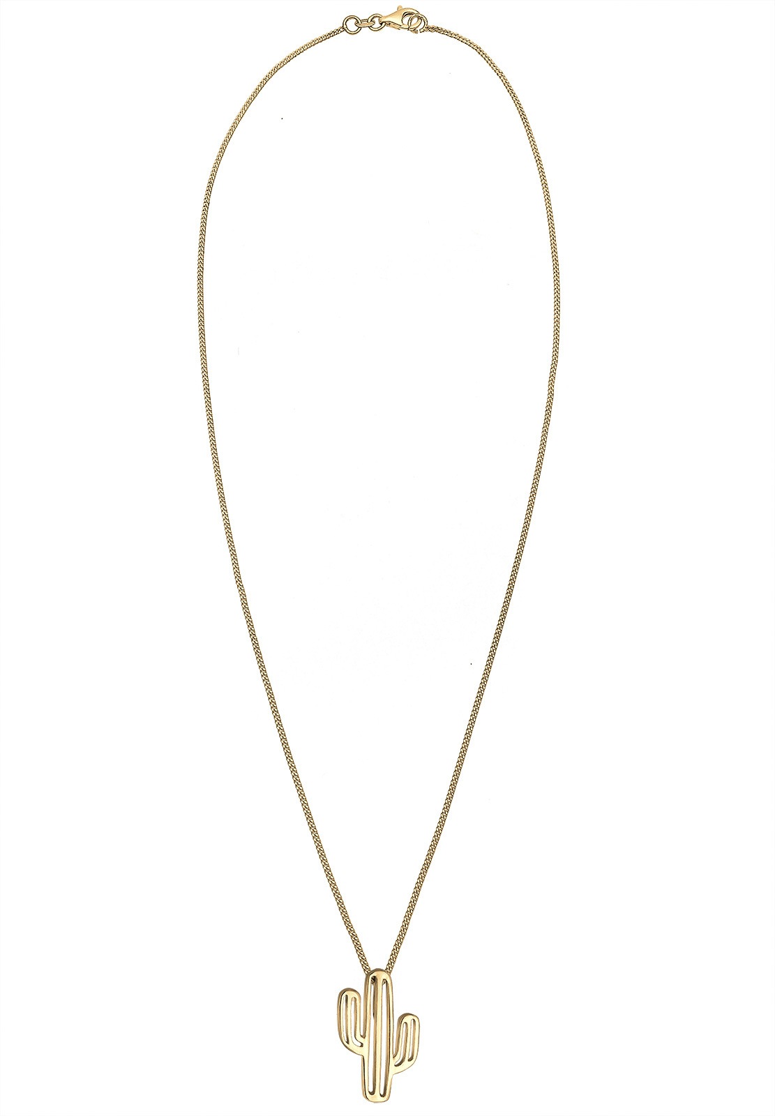 Elli Kette mit Anhänger »Halskette Anhänger Kaktus Boho 925 Sterling Silber«