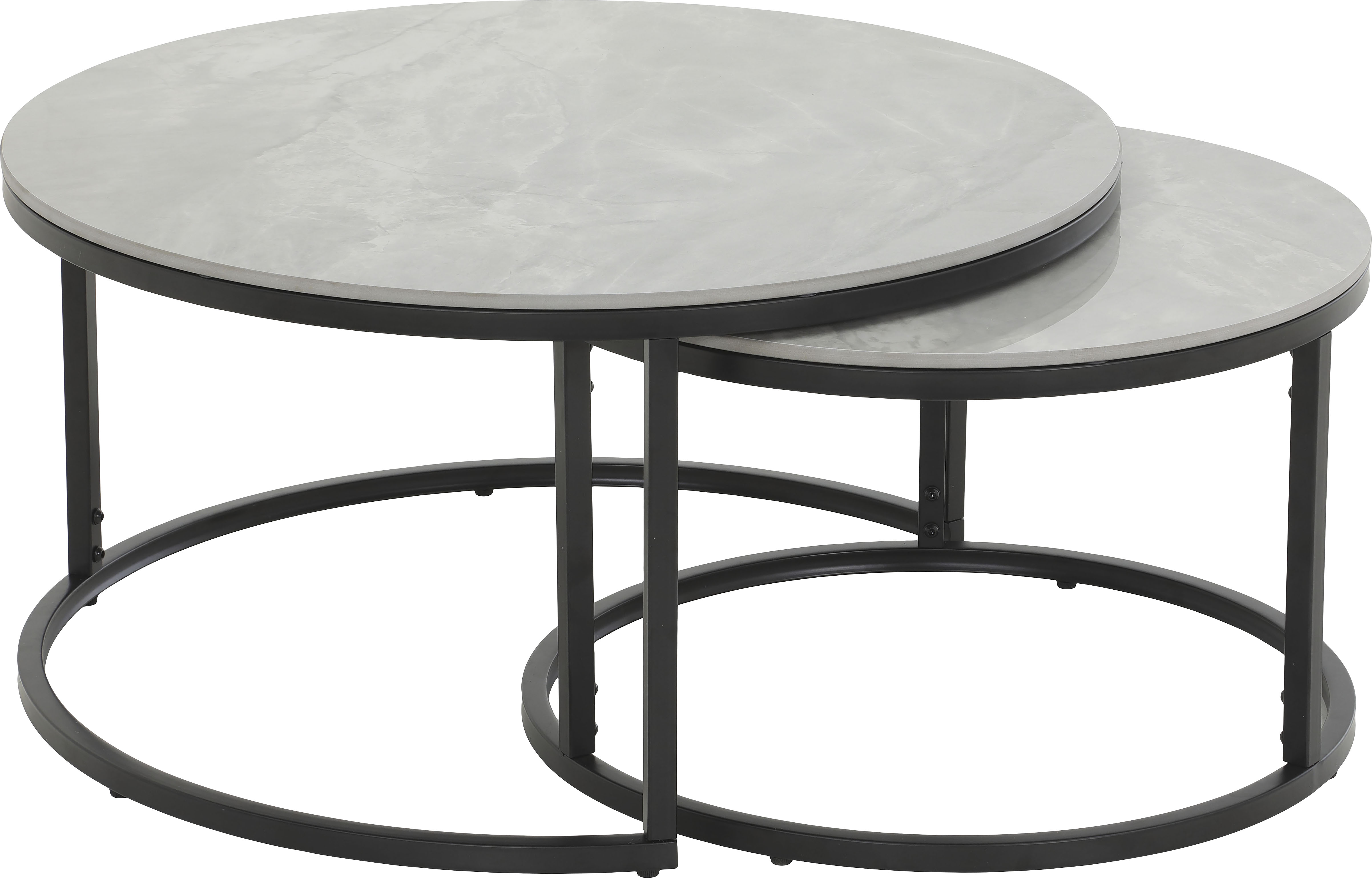 Couchtisch »Joel«, (Set), Tischplatte 12mm Echtstein