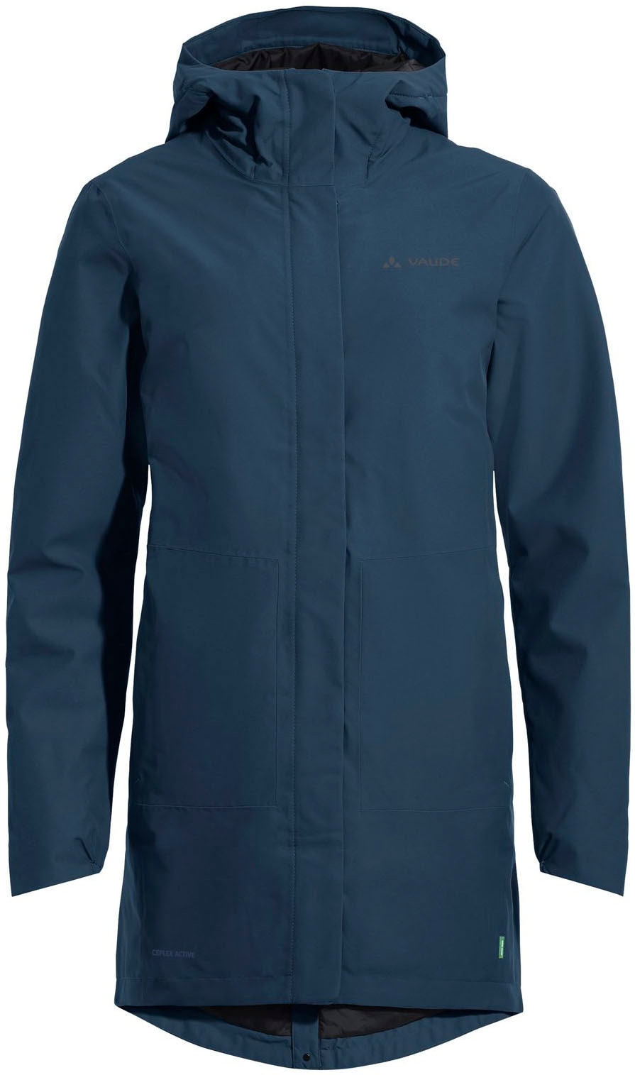 VAUDE Funktionsmantel »WOMEN'S CYCLIST PADDED PARKA II«, (1 tlg.), wattiert
