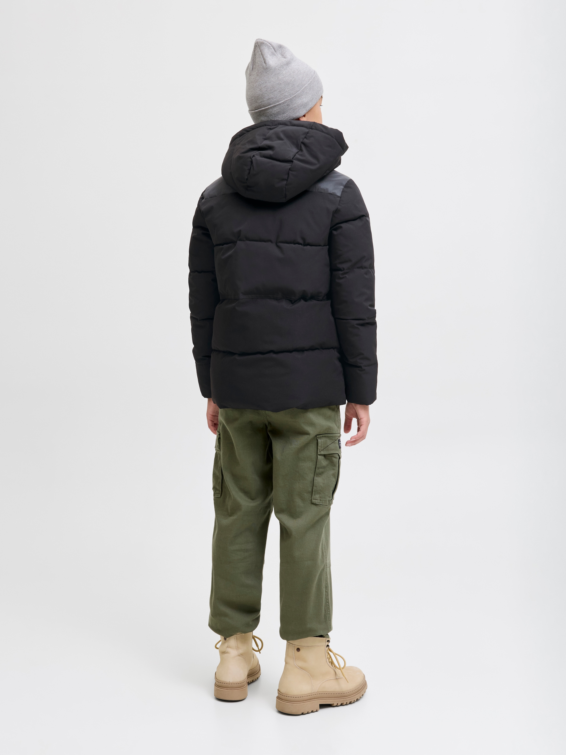 Jack & Jones Junior Steppjacke »JJEOWEN REFLECTIVE PUFFER SN JNR«, mit Kapuze