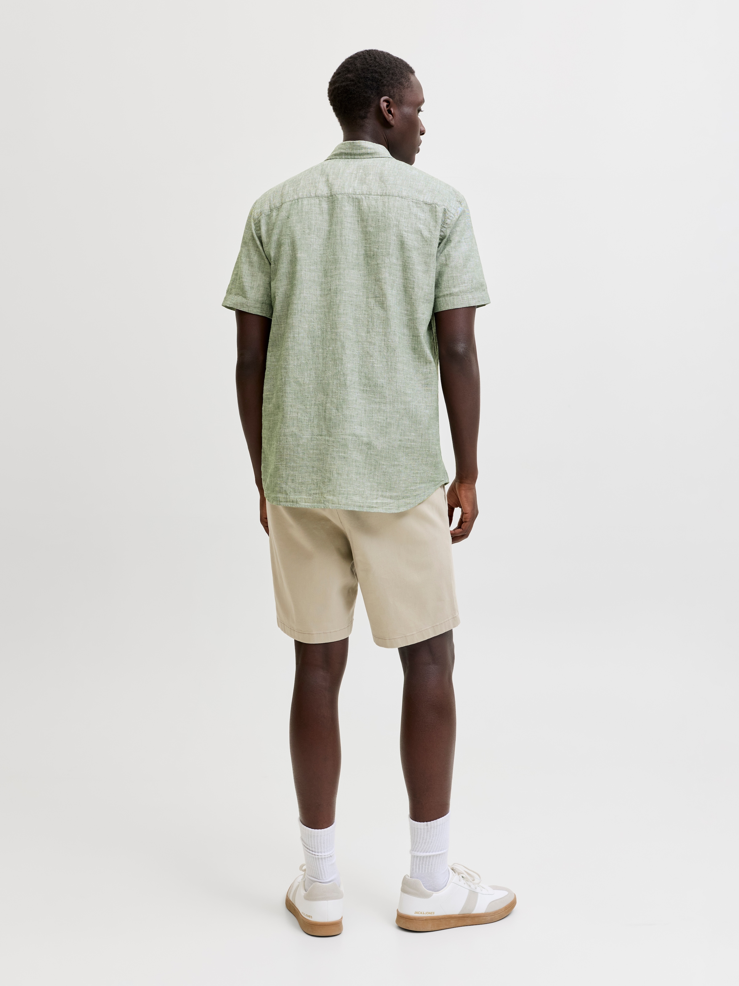 Jack & Jones Kurzarmhemd »JPRBLUSUMMER LIN. BL. SHIELD SS SHIRT SN« mit Stickerei