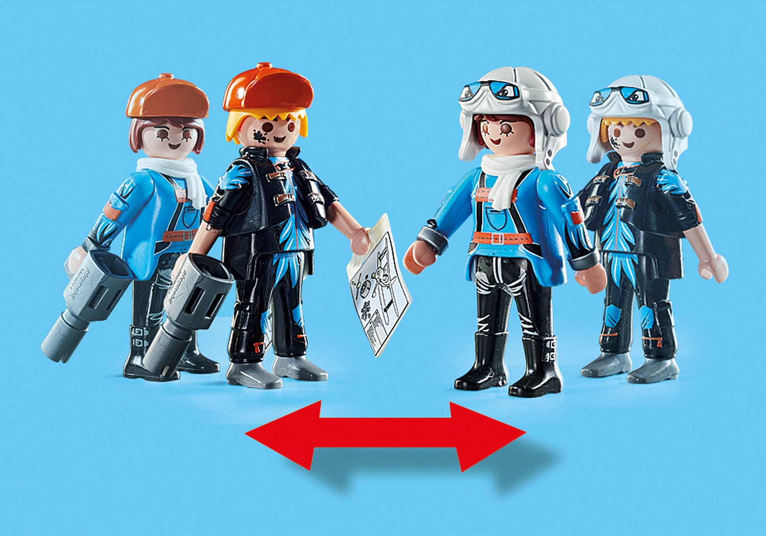 Playmobil® Konstruktions-Spielset »Doppeldecker "Phönix" (70831), Air Stuntshow«, (45 St.), mit Soundeffekten; Made in Germany