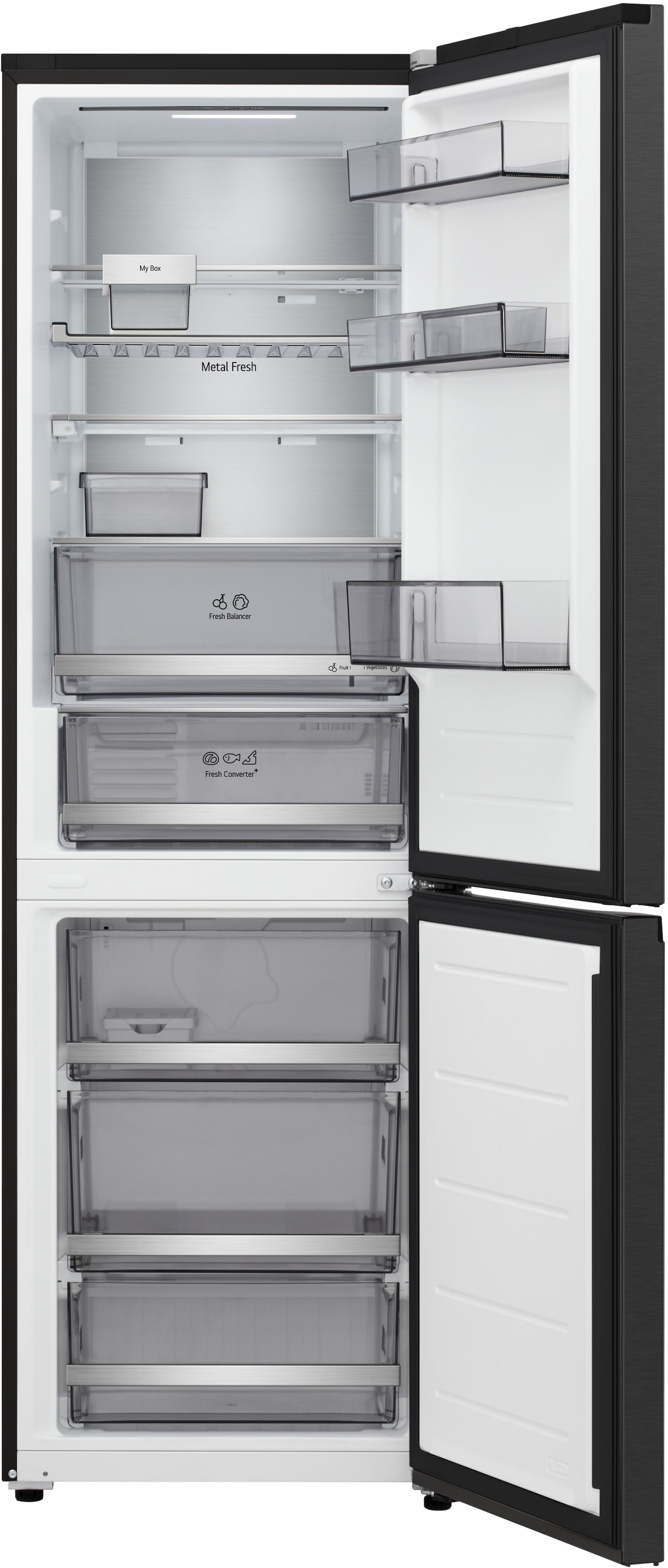 LG Kühl-/Gefrierkombination Serie 7 »GBBS716AEV« 186 cm hoch 59,7 cm breit Vollintegrierbarer Kühlschrank dank frontaler Luftzufuhr und Abluft