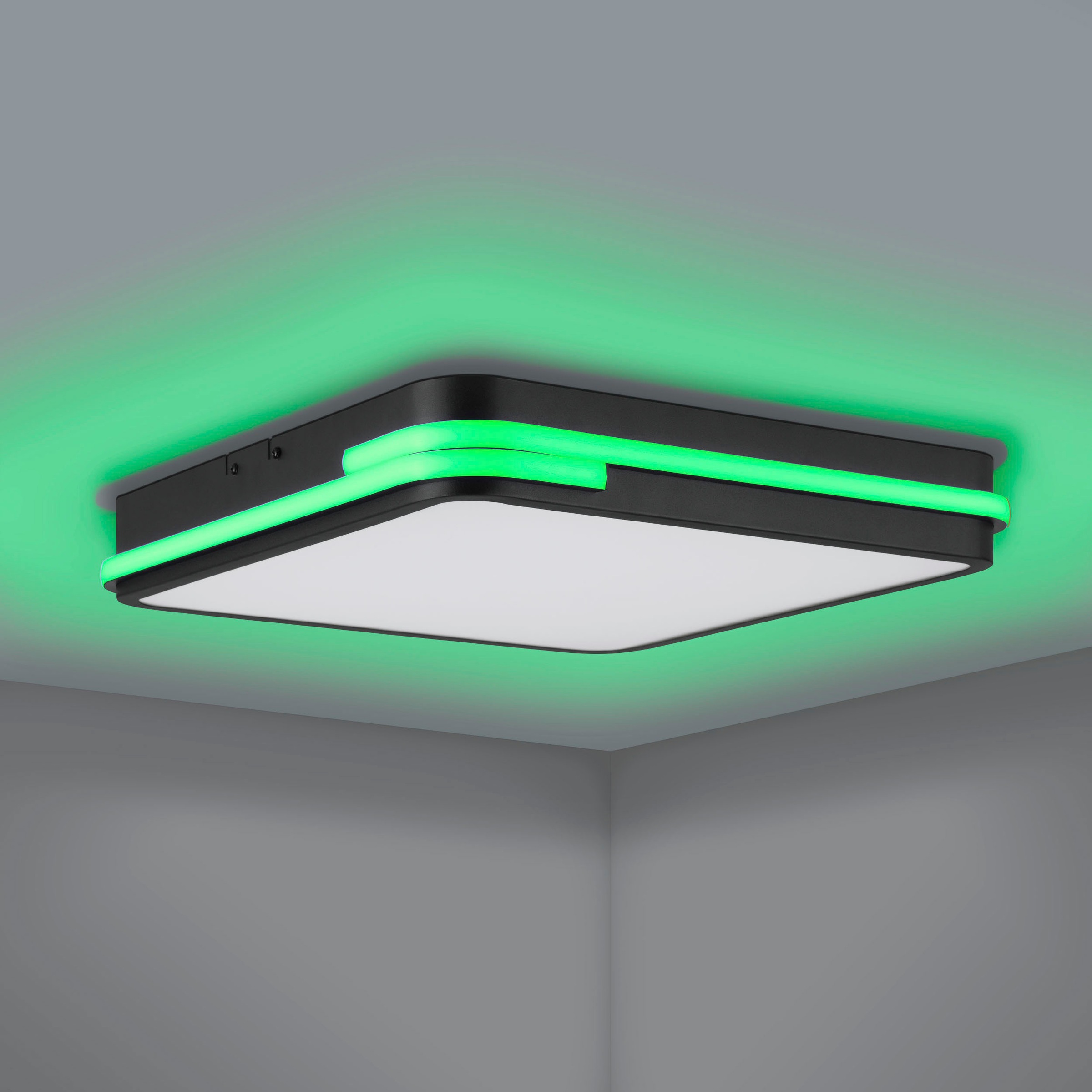 EGLO Deckenleuchte »GENOVESE-Z« in schwarz aus Alu, Stahl / inkl. LED fest integriert - 22 Watt