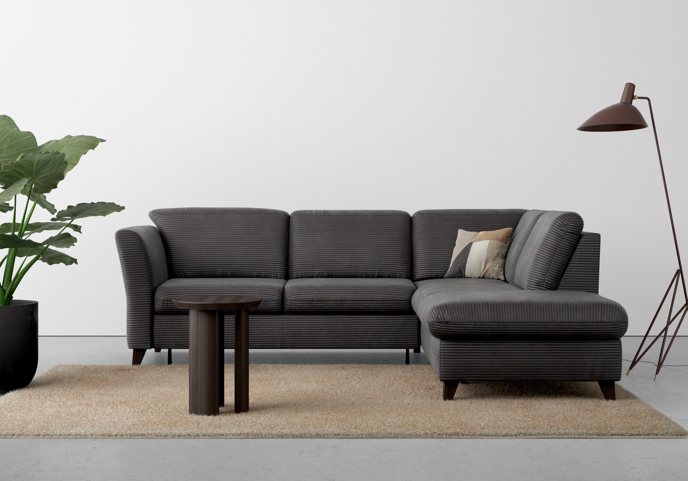 Home affaire Ecksofa »Trelleborg L-Form«, wahlweise mit Bettfunktion und Bettkasten, inkl. Federkern-Polsterung