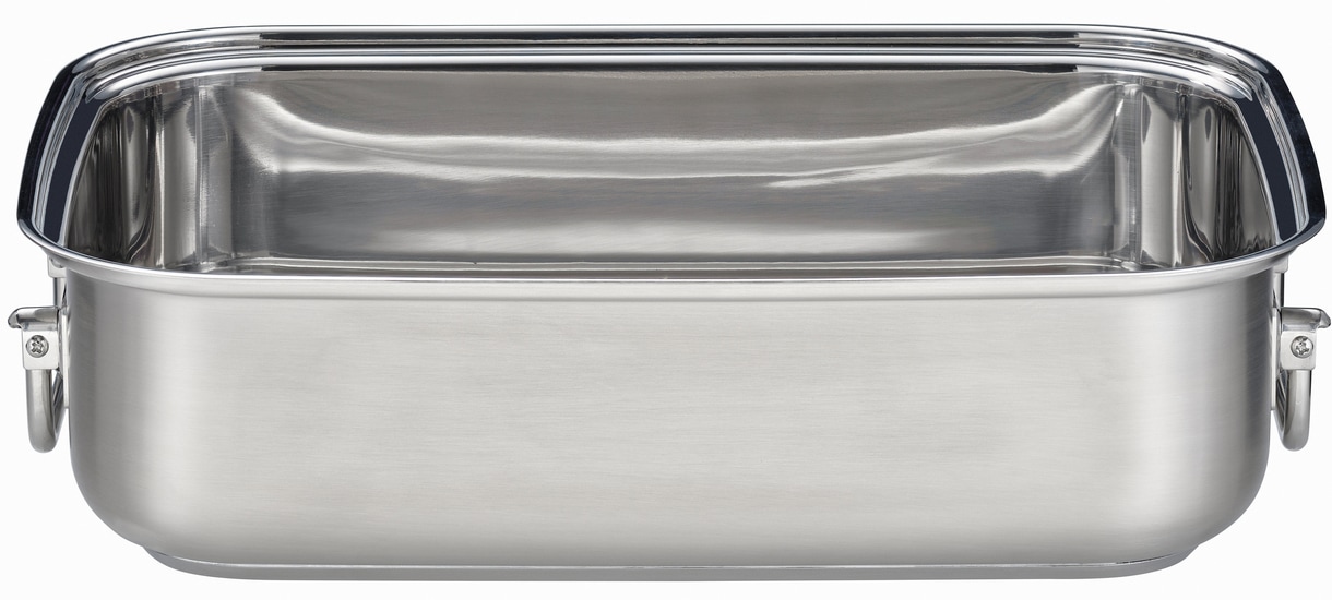 RÖSLE Bräter »EXPERTISO«, Edelstahl 18/10, (1 tlg.), mit Glasdeckel, spülmaschinen- und induktionsgeeignet, Füllmenge 6,5 l