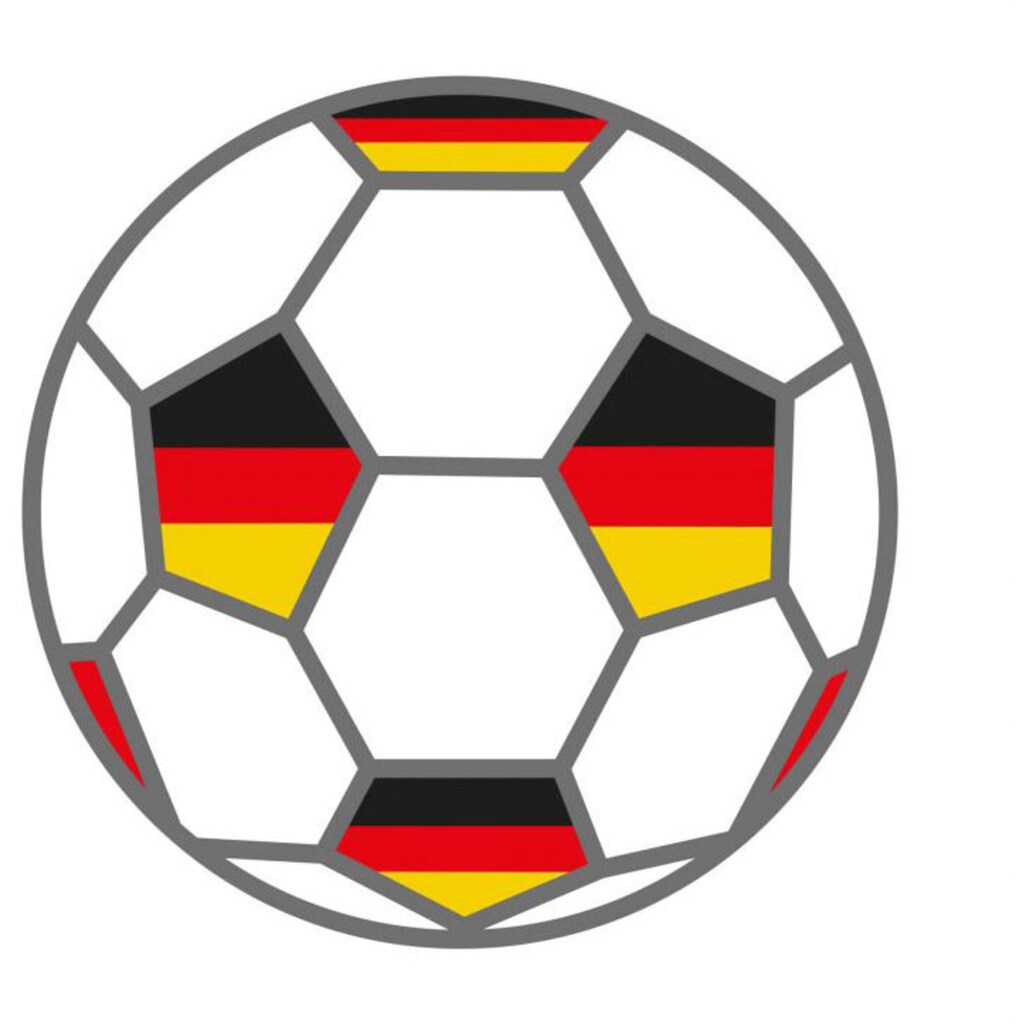 Wall-Art Wandtattoo »Fußball + Deutschland Fahnen«, (1 St.)