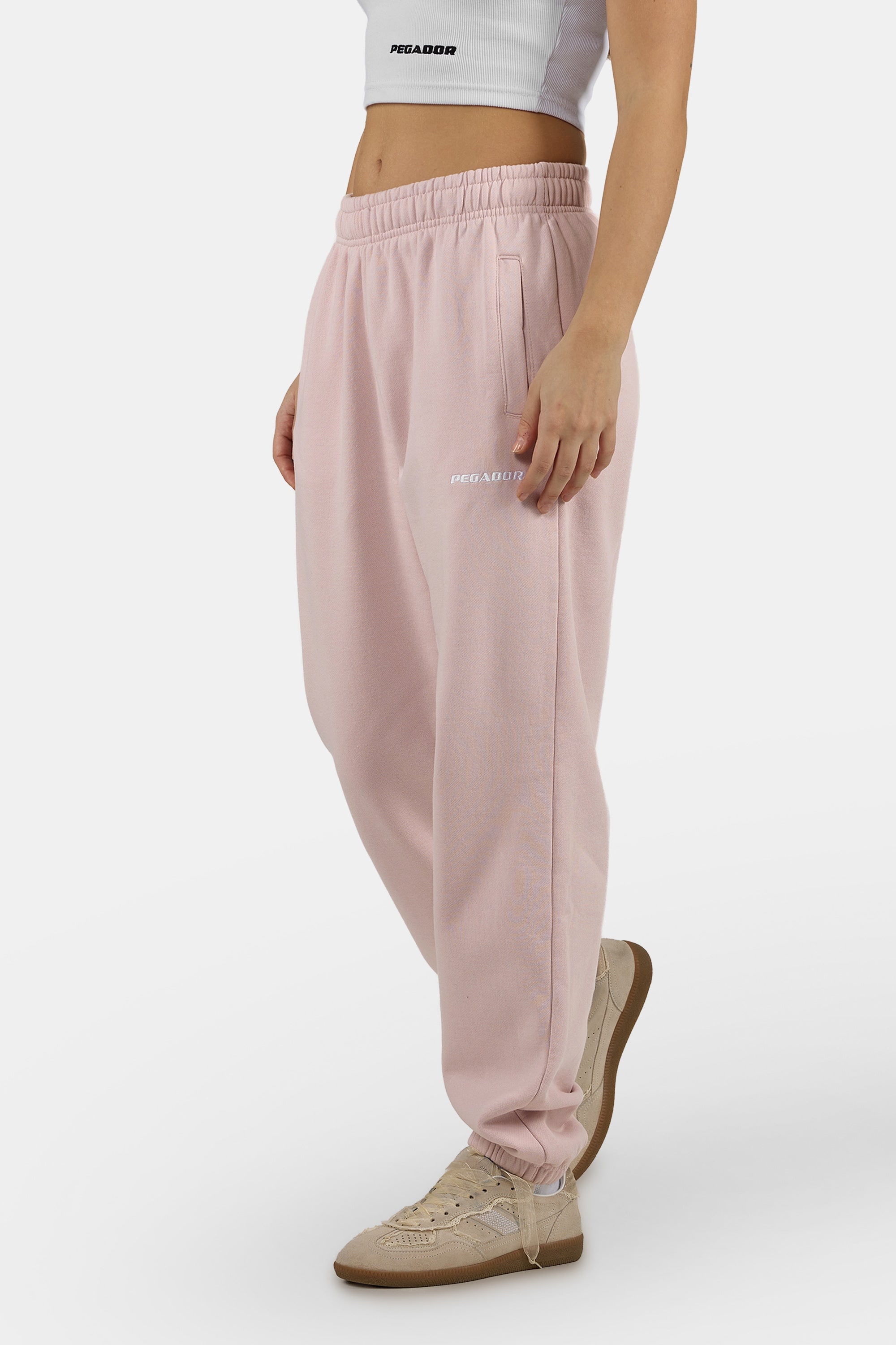 PEGADOR Sweathose »Villa High Waisted Sweat Pants«  Baumwollmischung, regular fit