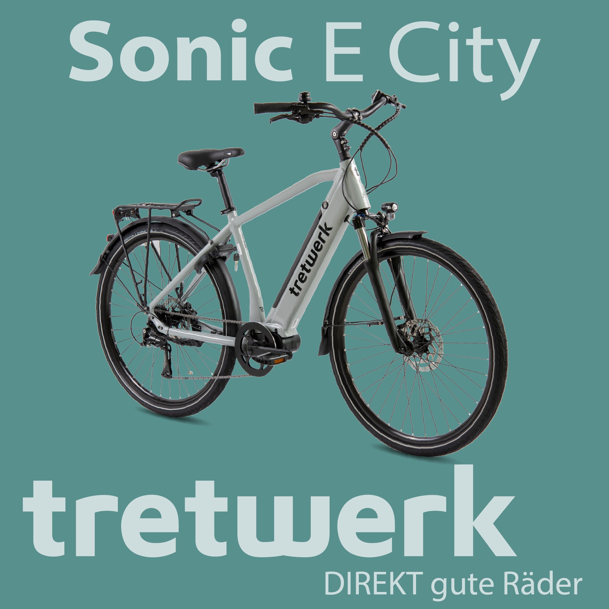 Tretwerk »Sonic« 8 Gang Shimano Acera M3020 SGS Schaltwerk Kettenschaltung Mittelmotor 250 W Pedelec, Elektrofahrrad für Damen u. Herren