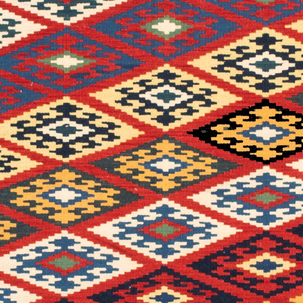 morgenland Wollteppich »Kelim - Oriental quadratisch - 104 x 103 cm - mehrfarbig«, quadratisch