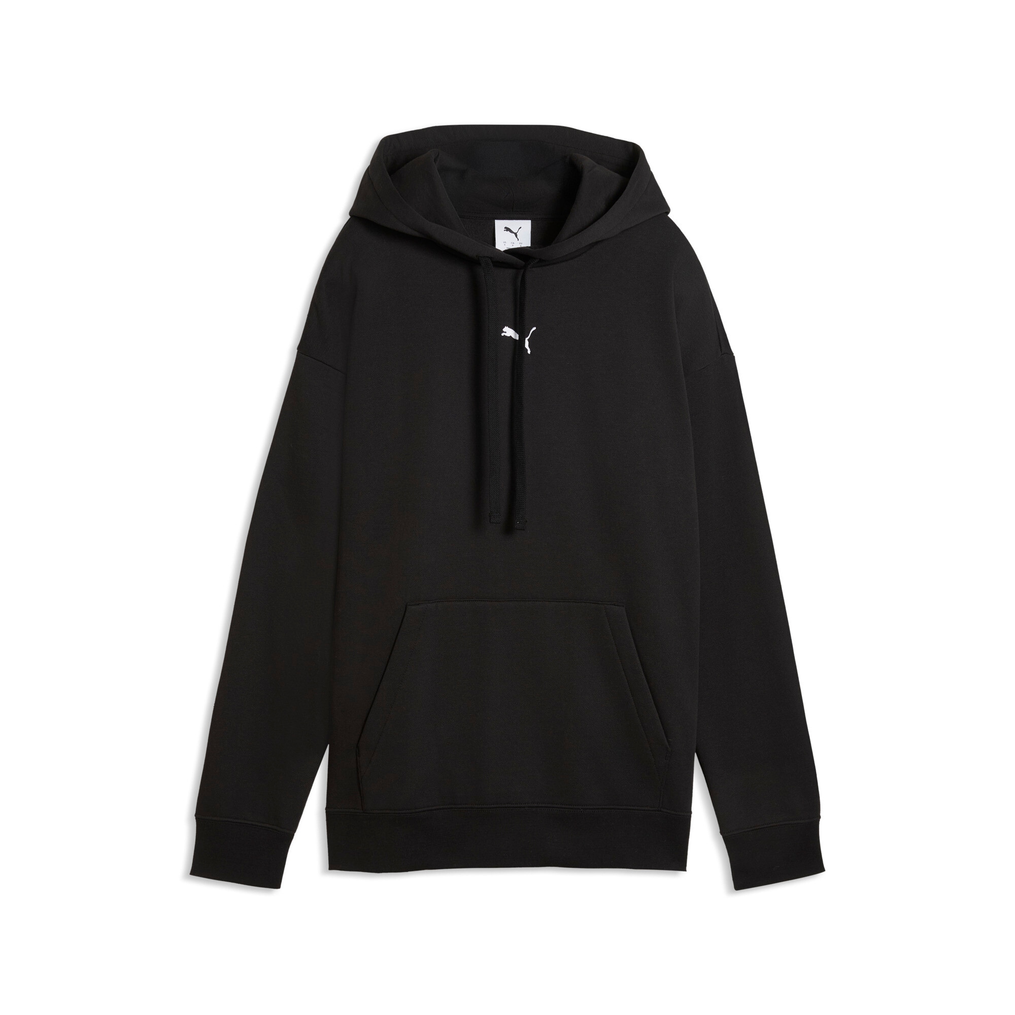 PUMA Kapuzensweatshirt »ESS CENTERED CAT LOGO RELAXED HOODIE FL«, mit Kapuze, mit angesetztem Bündchen am Ärmelabschluss

