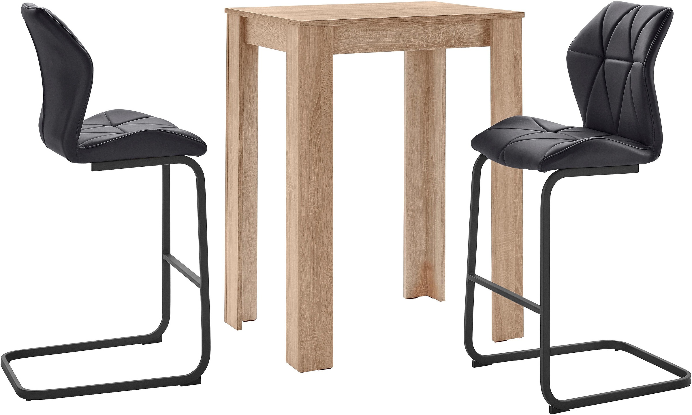 Homexperts Bargruppe »Nika-Indira«, Tisch mit 2 Barhockern