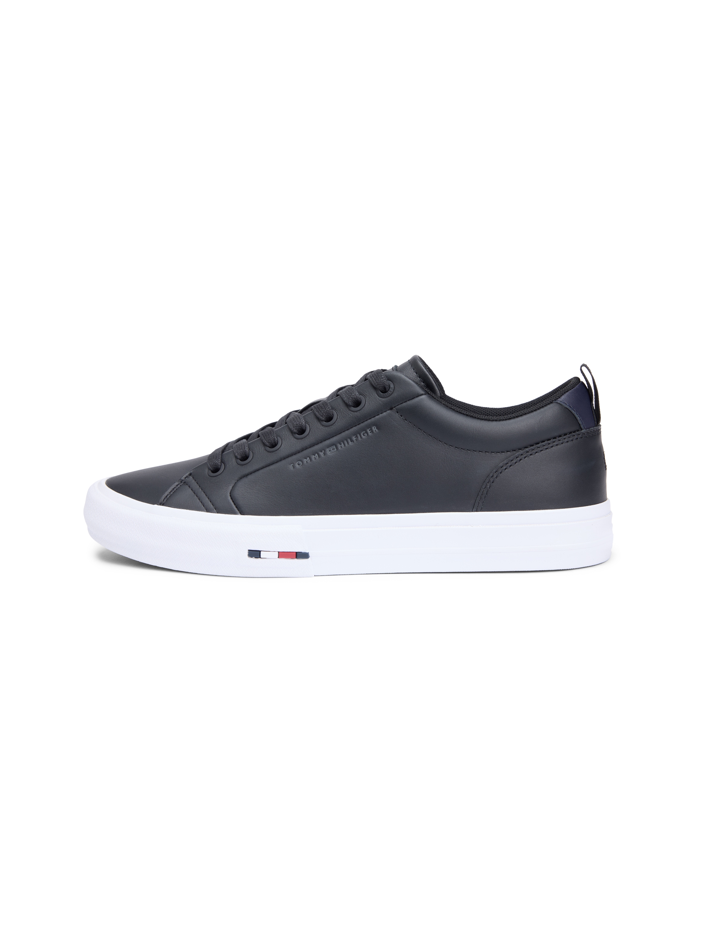 Tommy Hilfiger Sneaker »HARLEM STREET LTH«  Freizeitschuh, Halbschuh, Schnürschuh mit TH-Logo -klein ausfallend