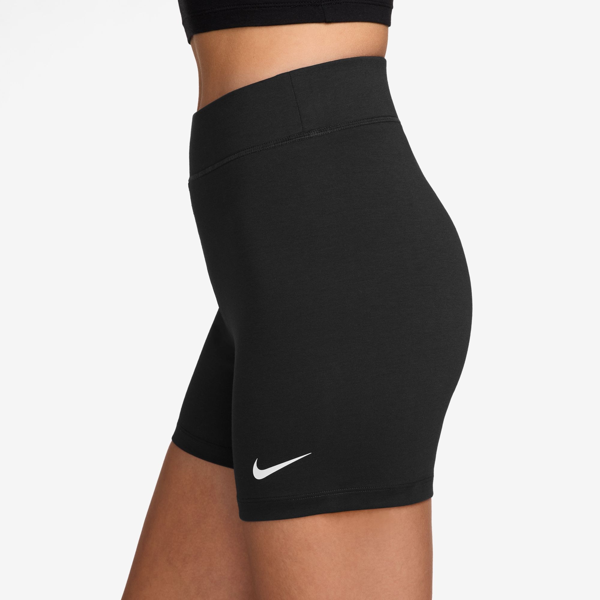 Nike Sportswear Leggings »Nike Sportswear Classic Women's High-Waisted 5" Biker Shorts«  5-Zoll-Länge, aus Baumwolle, Polyester und Elasthan