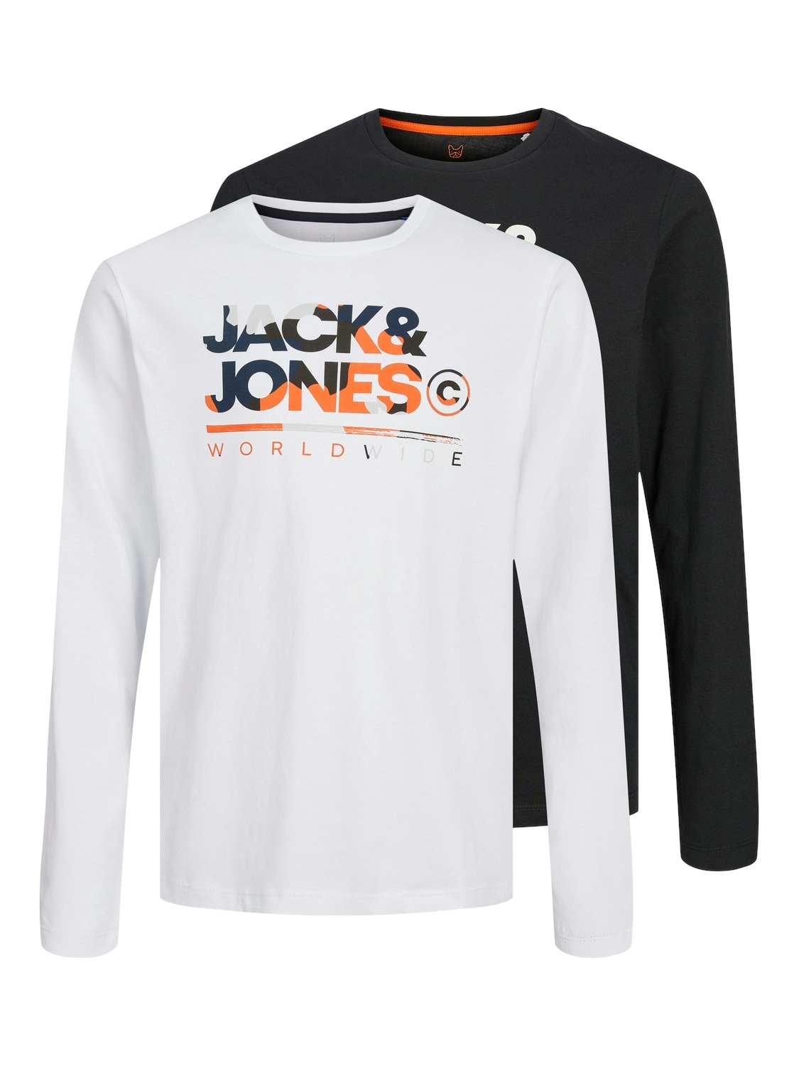 Langarmshirt »JJLUKE TEE LS CREW NECK 2PK MP JNR«