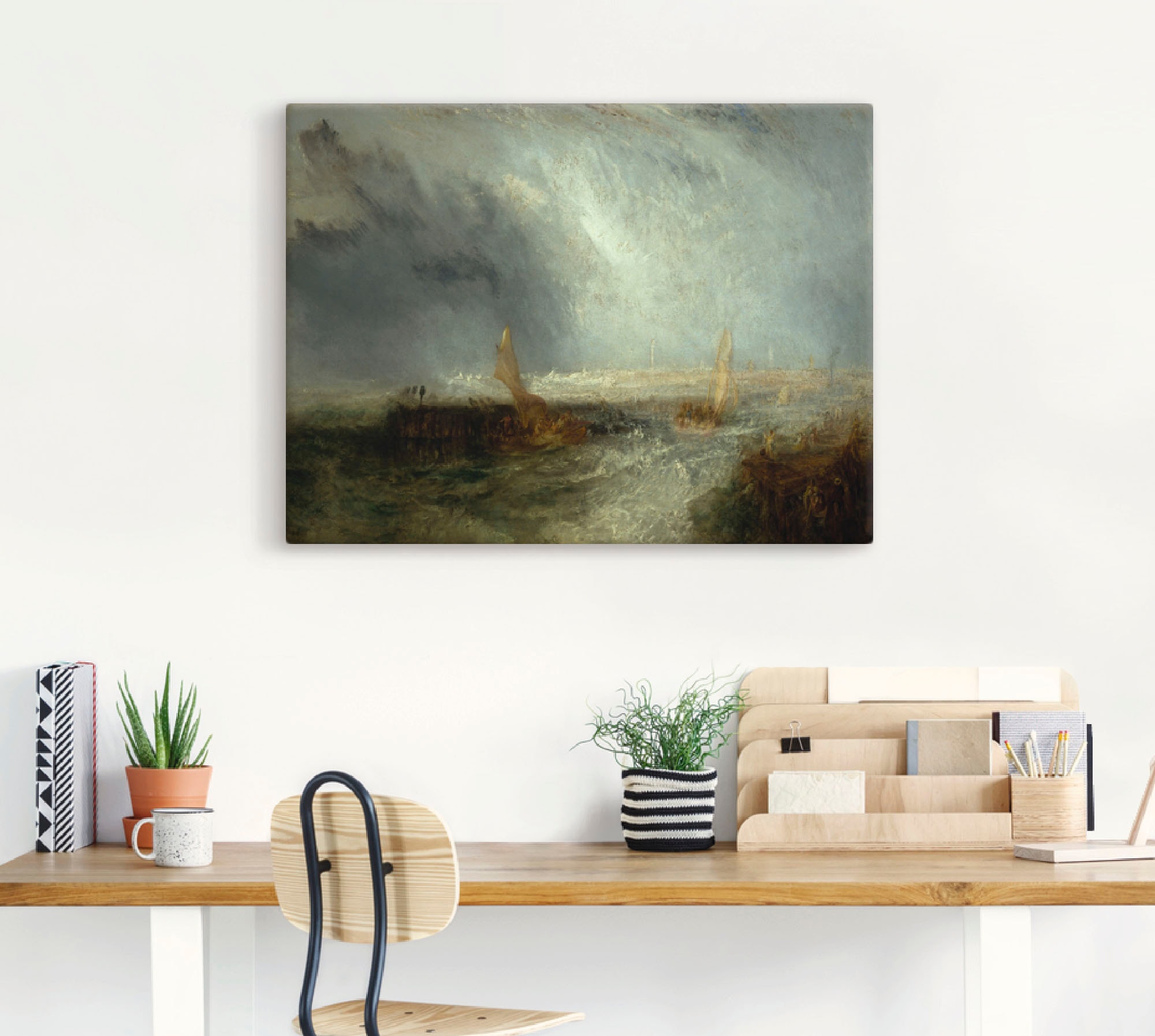 Artland Leinwandbild »Ostende. 1844«, Gewässer, (1 St.), auf Keilrahmen gespannt