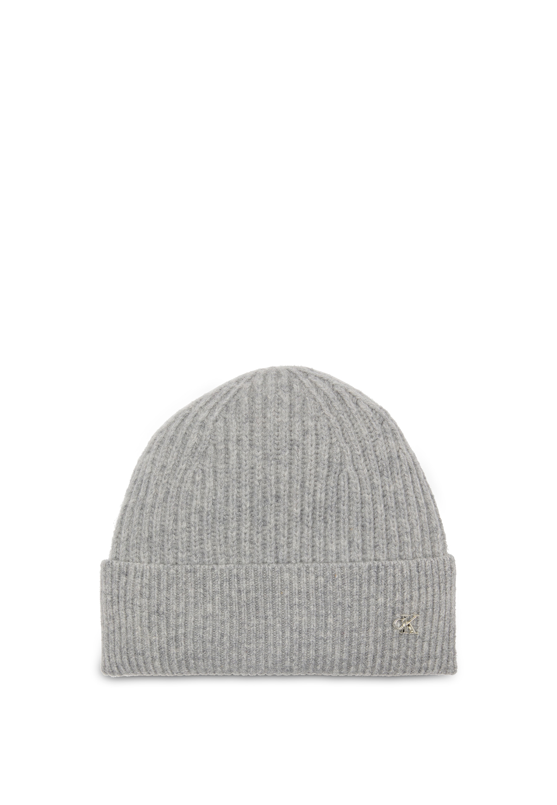 Calvin Klein Strickmütze »CK METAL WOOL BEANIE« aus weicher Wollmischung