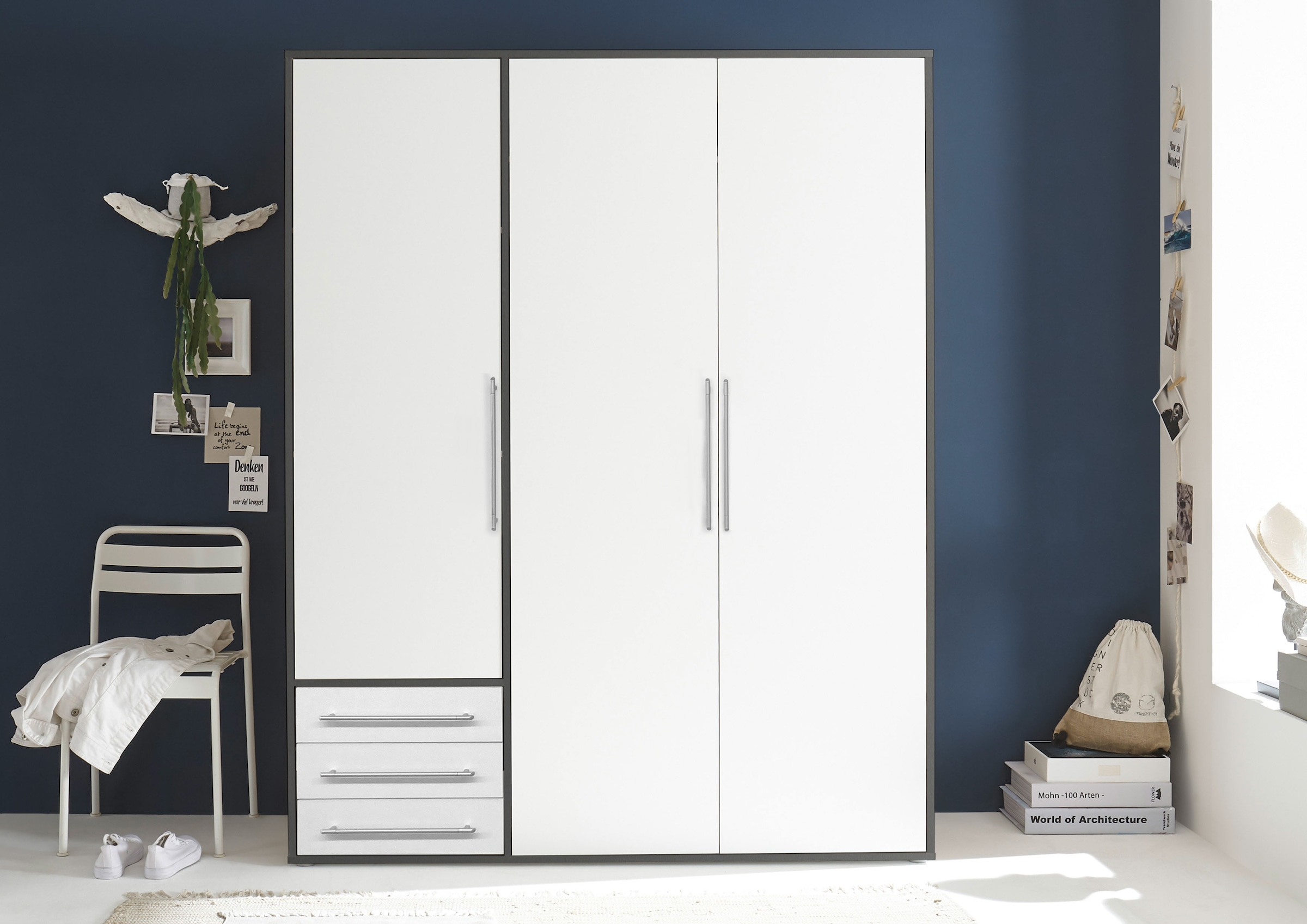 Schlafkontor »Lyss Schrank, Kleiderschrank mit Drehtüren« in verschiedenen Farben und Größen erhältlich