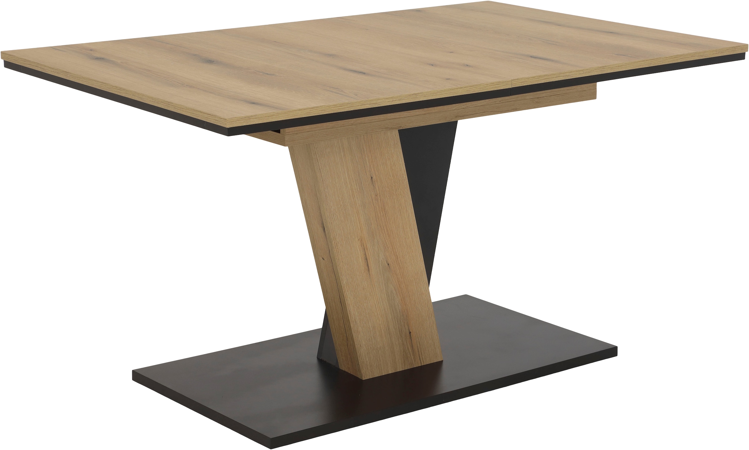 OTTO home »"Altona", Esstisch ausziehbar plus 6 Stühle, TOPSELLER!« Esstisch ausziehbar 140 - 180 cm, 6 Freischwinger, 7 tlg. tlg. Säulentisch 140-180x90 cm, Stuhl mit Federkorb, 140 kg belastbar