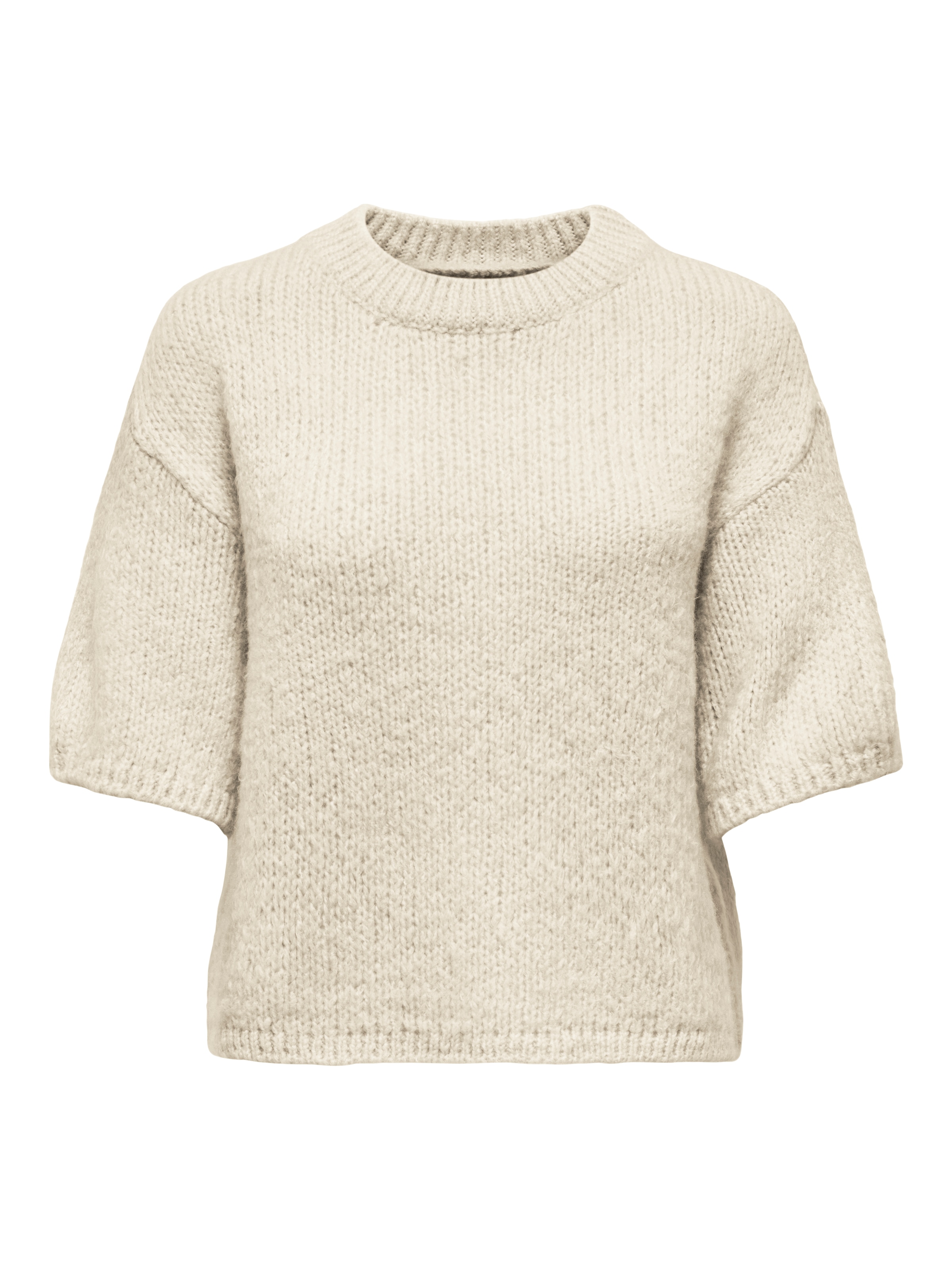 JDY Kurzarmpullover »JDYLINEA S/S PULLOVER O-NECK KNT NOOS« Kunstfaser, Rippstrick
