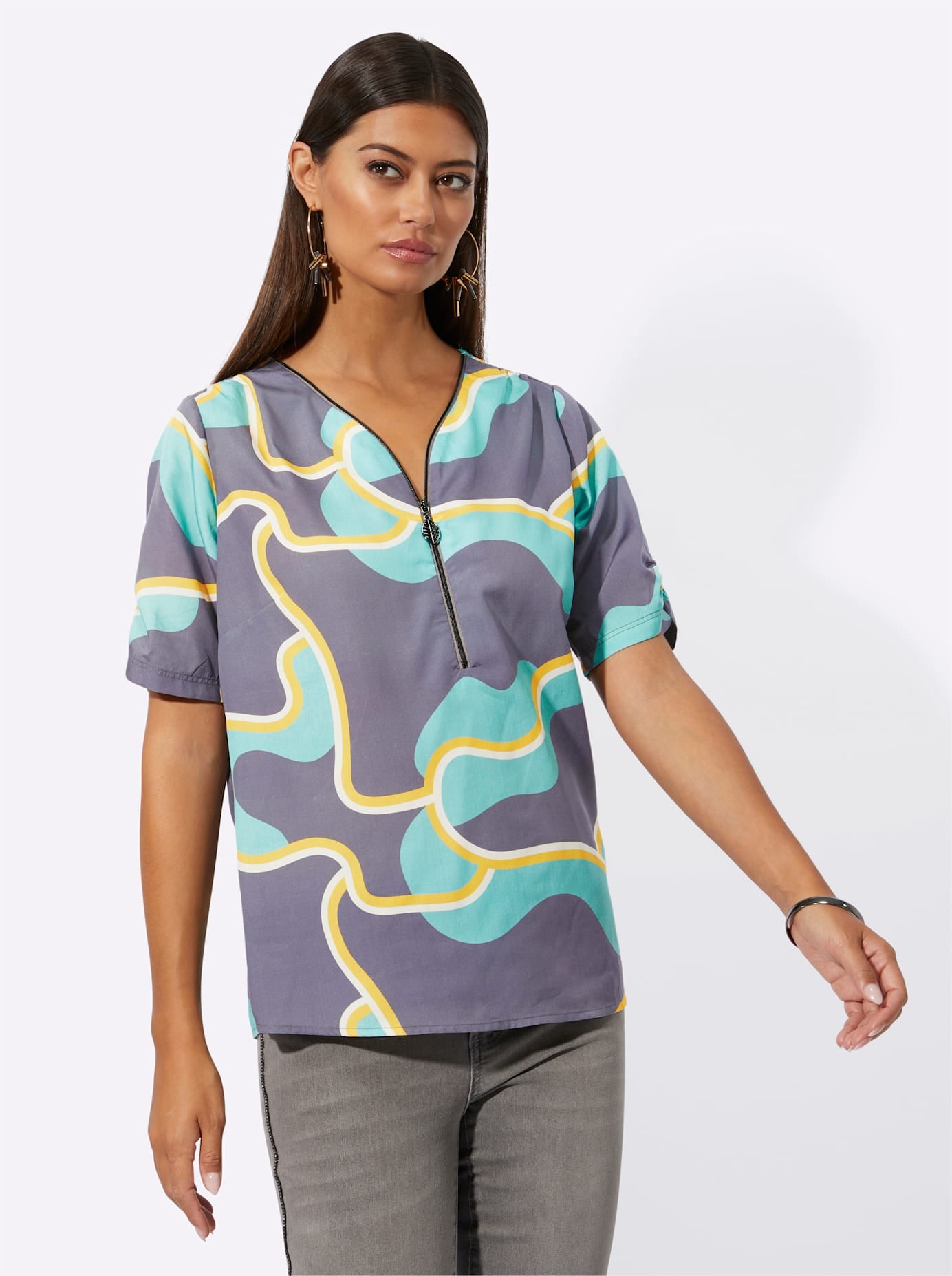 creation L Druckbluse