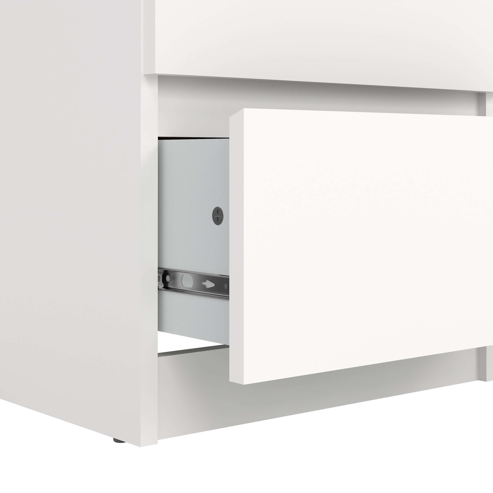 INOSIGN Highboard »Naia, Hochkommode, 5 Schubladen, Aufbewahrung, grifflose Front« Modern, skandinavisches Design, Schmal, in mehrere Farben