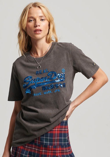 Superdry Rundhalsshirt »VL EMBELLISH TEE« kaufen