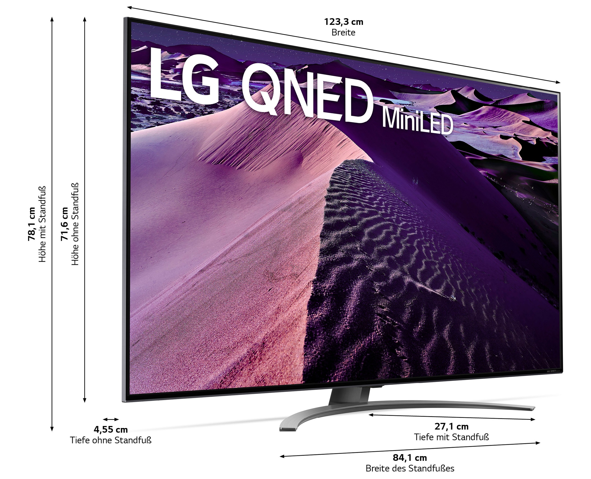 LG QNED-Fernseher »55QNED869QA«, 4K Ultra HD, Smart-TV, QNED,bis zu 120Hz,α7 Gen5 4K AI-Prozessor,AI Picture Pro,HDMI 2.1