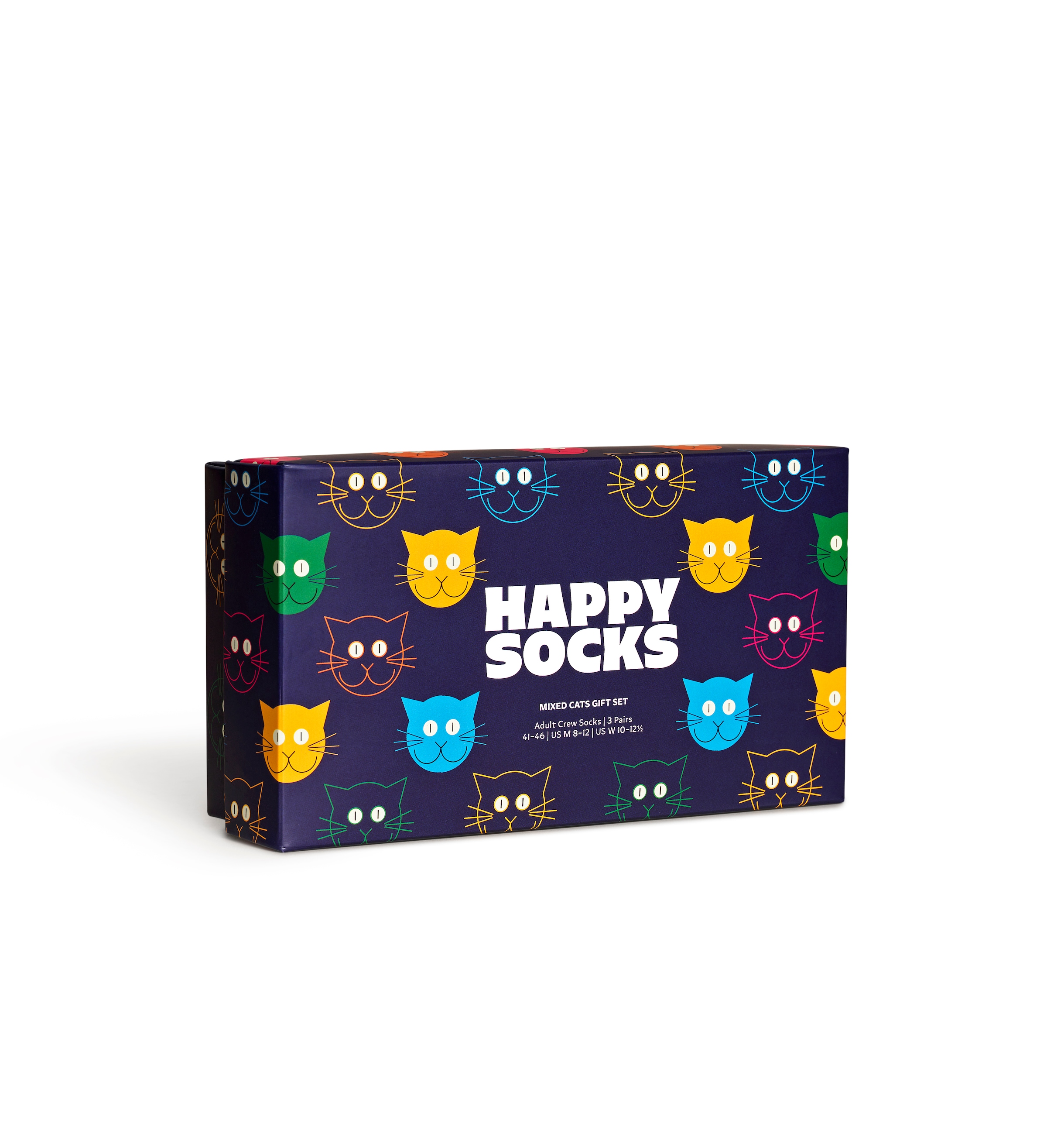Happy Socks Socken »3-Pack Mixed Cat Socks Gift Set«, (Packung, 3 Paar), Katzen-Motive