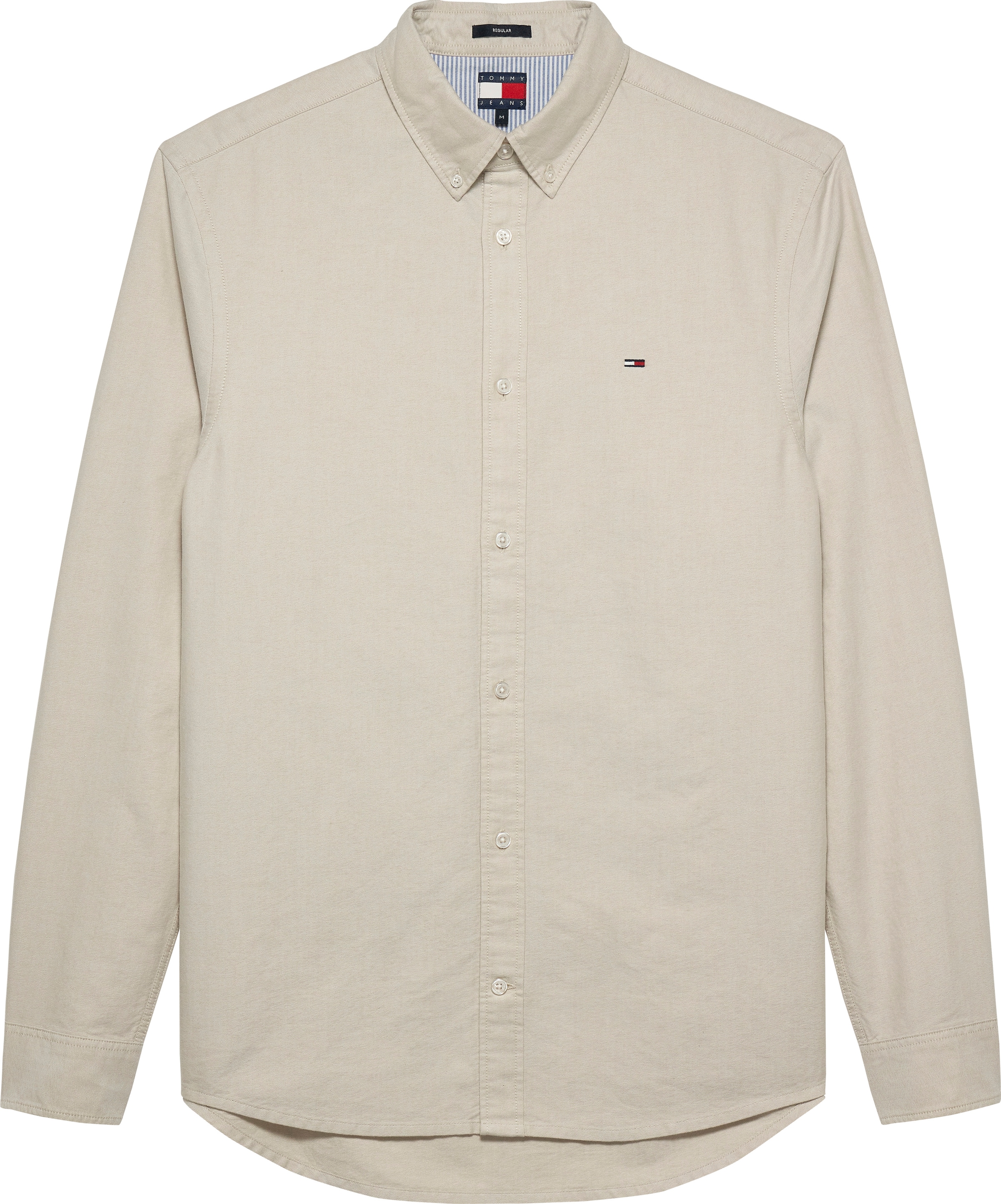 Tommy Jeans Langarmhemd »TJM REG OXFORD SHIRT EXT«, Mit Rundhalsausschnitt